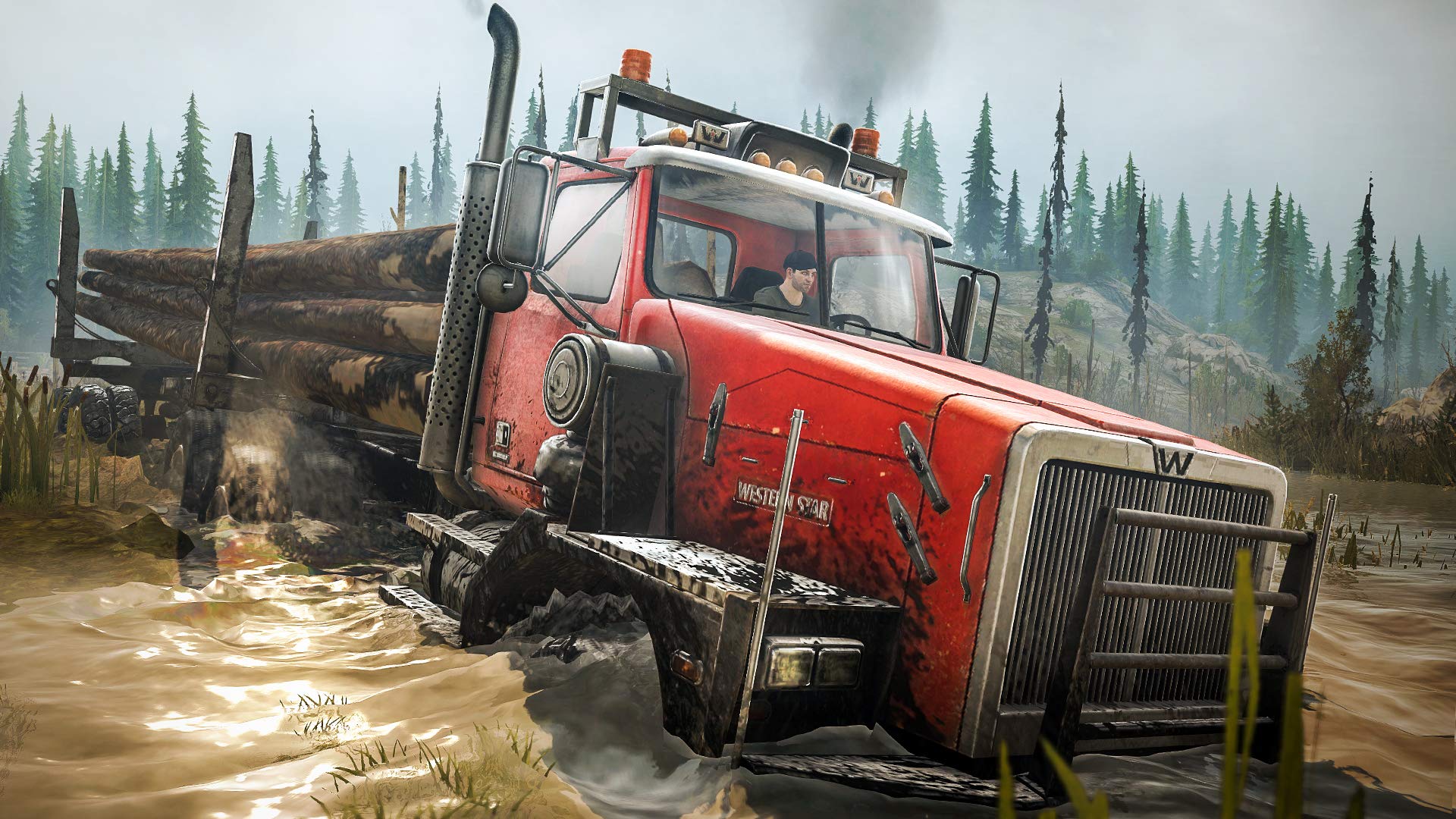 Spintires: Mudrunner American Wilds Edition - PlayStation 4 Game | Off-Road Truck Simulation | Adventure in Wild Terrains | Perfect for Off-Roading Enthusiasts & Simulation Gamers
