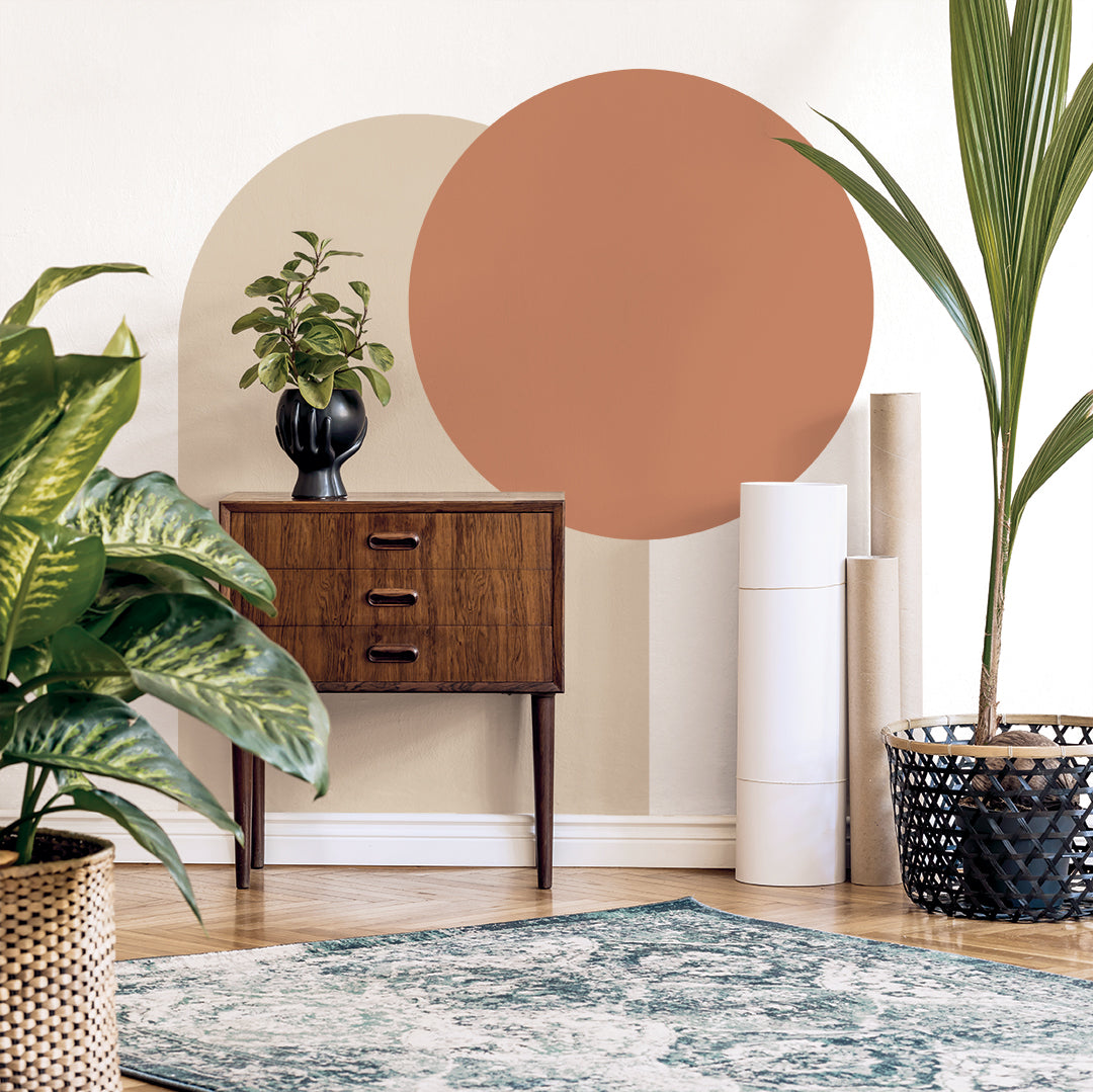 Circle Removable Wall Decal - Peel and Stick Wall Stickers for Home Decor, Nursery, Kids Room & Office - Easy to Apply & Remove Without Damage