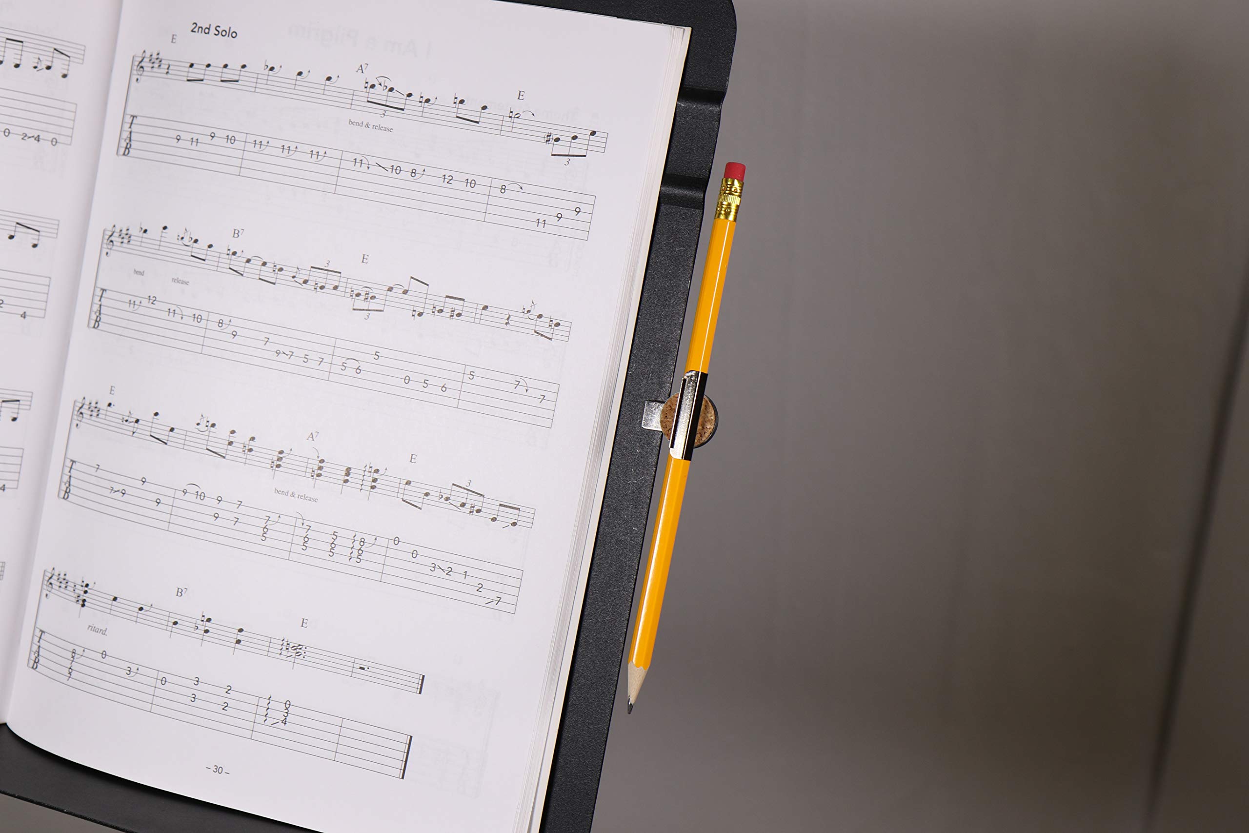 Magnetic Music Stand Pencil Holder Clip - Secure Pencils & Pens for Sheet Music - Perfect for Musicians, Students & Teachers During Practice & Performances