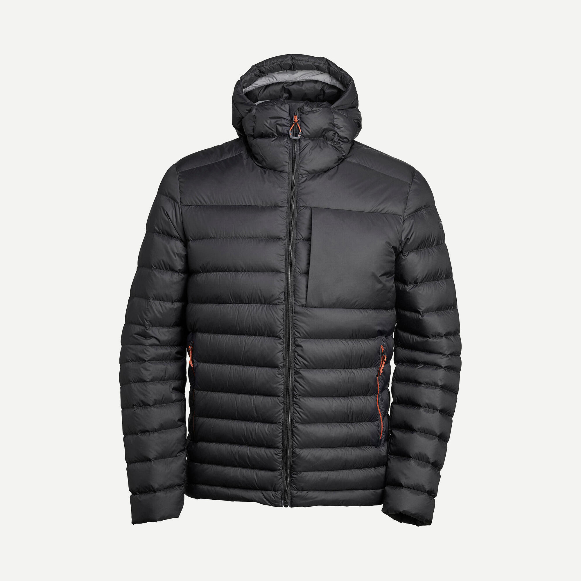 Forclaz MT500 Men's Hooded Padded Jacket for Mountain & Backpacking - Warm & Lightweight Down Coat for Hiking, Camping in Cold Weather (14°F)