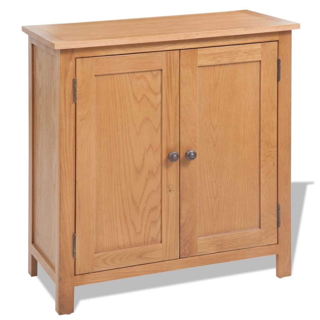 Solid Oak Wood Sideboard Buffet Cabinet - 27.6