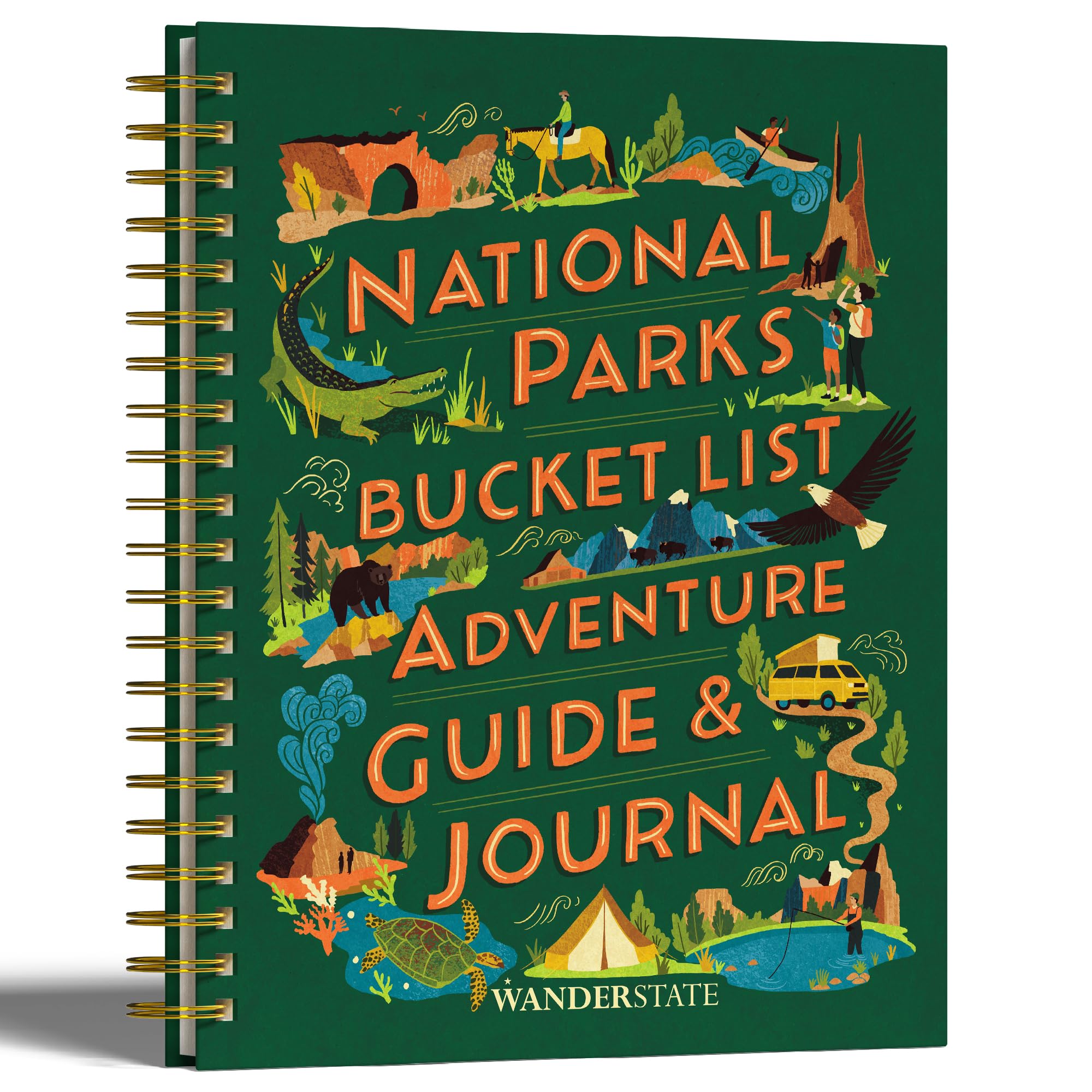 National Parks Adventure Guide & Travel Journal: Explore America's Best Parks, Track Visits & Record Memories - Perfect for Hiking, Camping & Road Trips (Planner, Passport Stamp Book, Outdoor Gift)