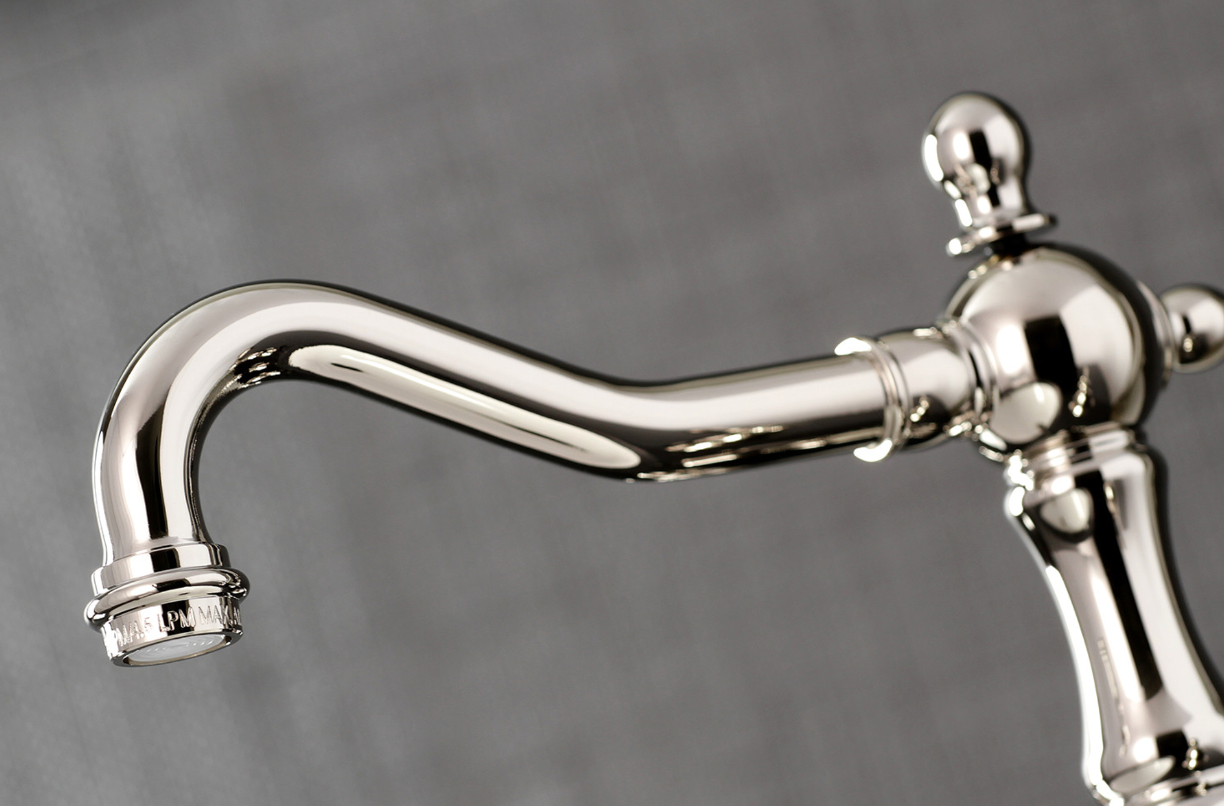 Heritage 8 Inch Widespread Bathroom Faucet with Cross Handles - Classic Design for Vanity Sinks, Perfect for Traditional and Modern Bathrooms