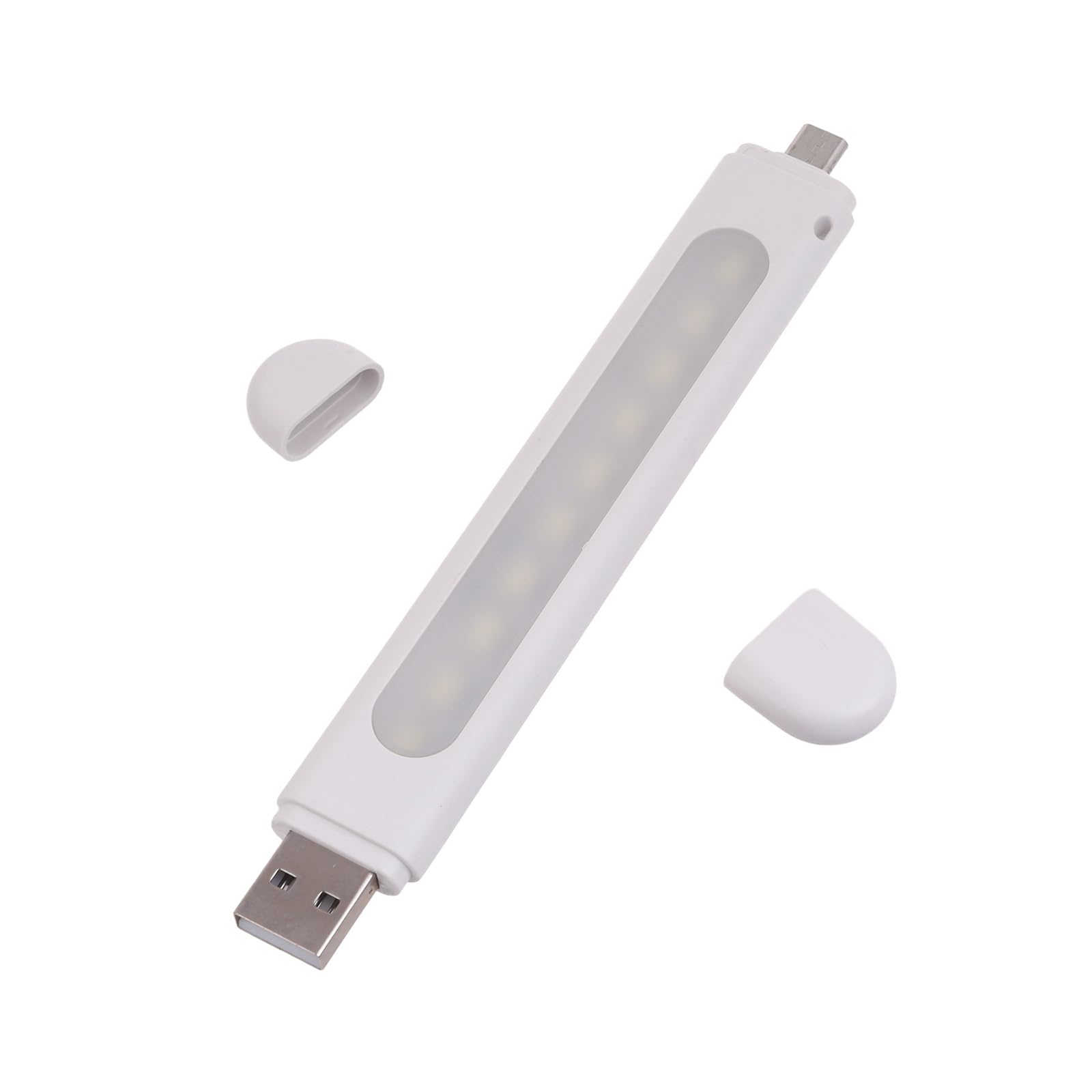 10 LED USB Night Light - Micro USB & Type C Dual Port Small Lamp for Power Banks, Laptops, Dorm Rooms - Perfect for Bedside Reading, Closet Lighting & Power Outages