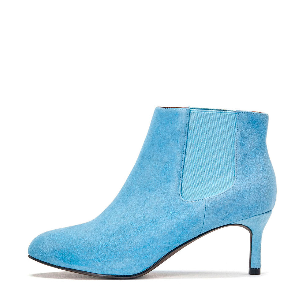 Women's Blue Ankle Boots - Stylish & Comfortable Low Heel Booties for Fall & Winter | Perfect for Casual Outfits, Office Wear & Date Nights