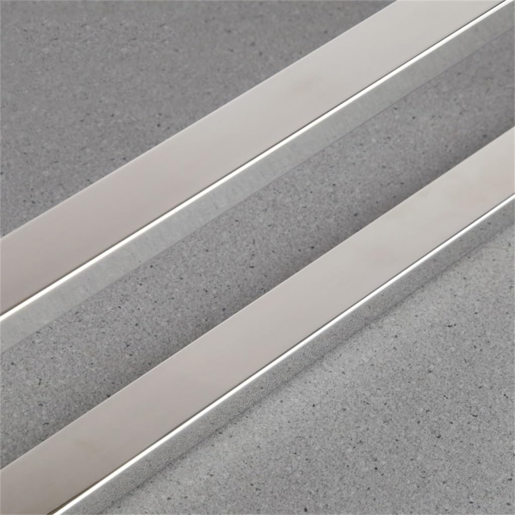 Stainless Steel Square Double Curved Glass Door Handle for Shower & Bathroom - Durable Bath Hardware for Modern Home & Commercial Use