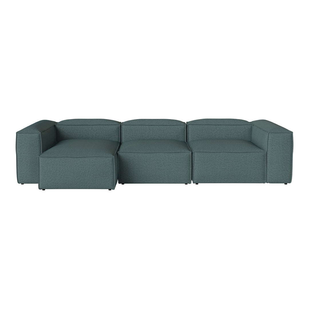 Cosima 3-Seater Sofa with Chaise Lounge - Modern L-Shaped Sectional Couch for Living Room, Apartment & Small Spaces - Soft Fabric Upholstery & Sturdy Frame - Perfect for Relaxing, Entertaining & Family Movie Nights