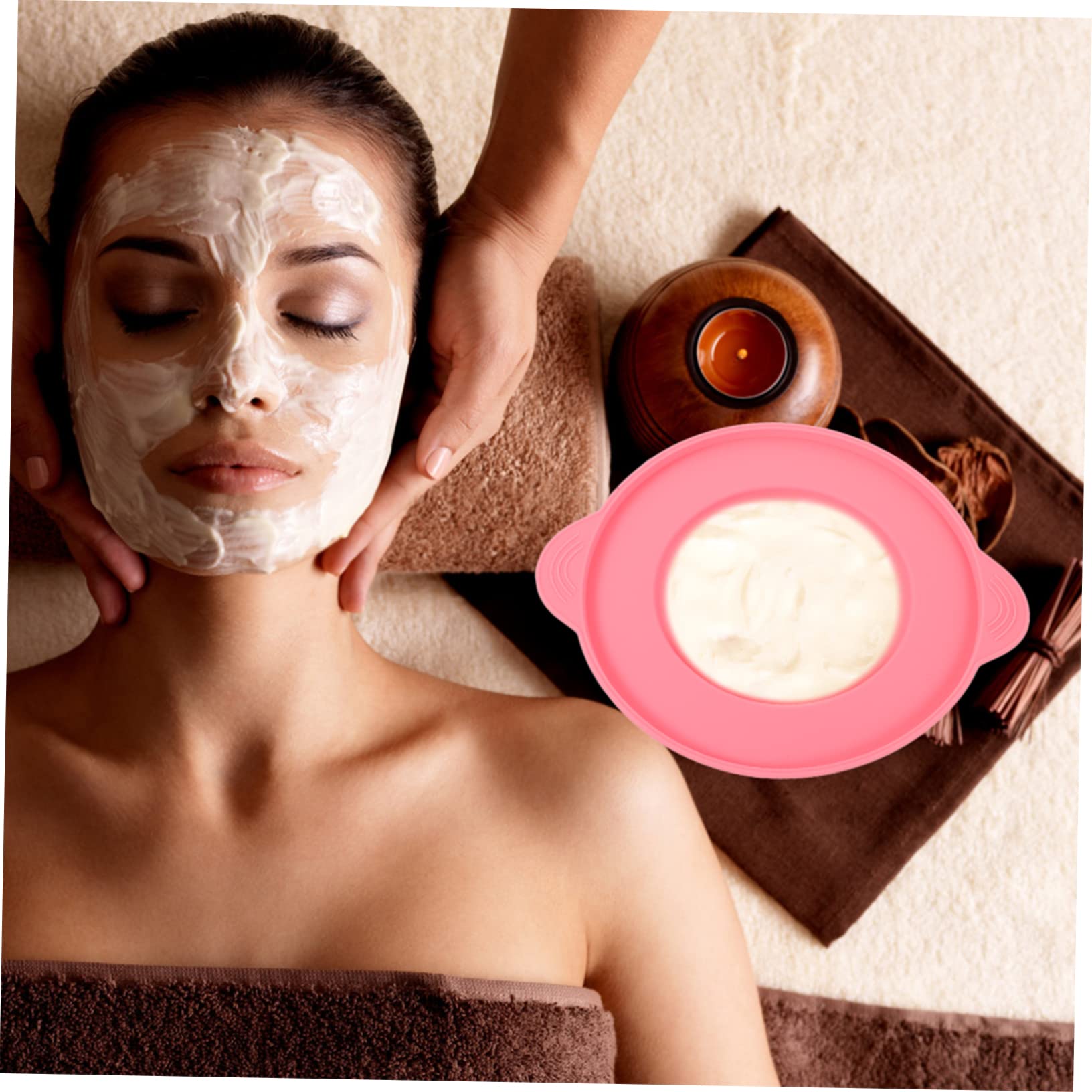 **Premium Silicone DIY Facial Mask Mixing Bowl - Heat Resistant & Anti-Slip Beauty Tool for Homemade Skincare - Perfect for Spa, Salon & At-Home Skincare Routines**