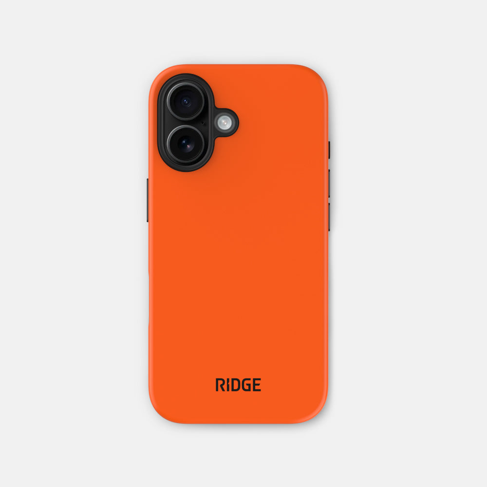 Durable Everyday iPhone 16 Phone Case - Shockproof & Slim Protective Cover in Basecamp Orange | Perfect for Outdoor Adventures, Work & Daily Use