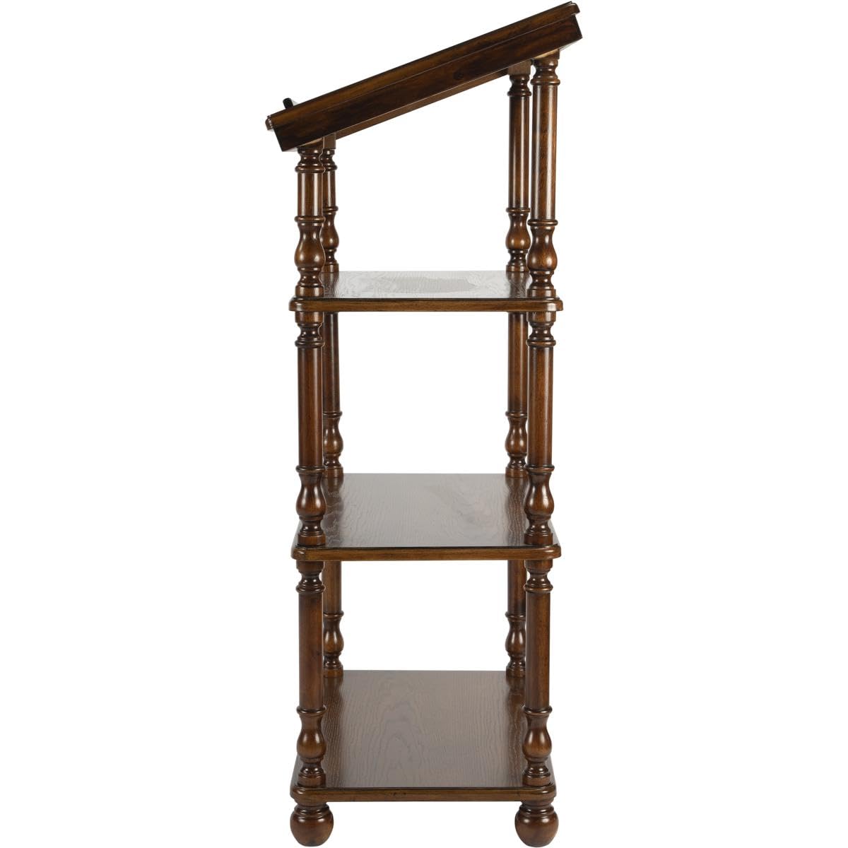 Vintage Oak Library Stand - Butler Alden Style - Perfect for Home Office, Study Room & Classic Book Display