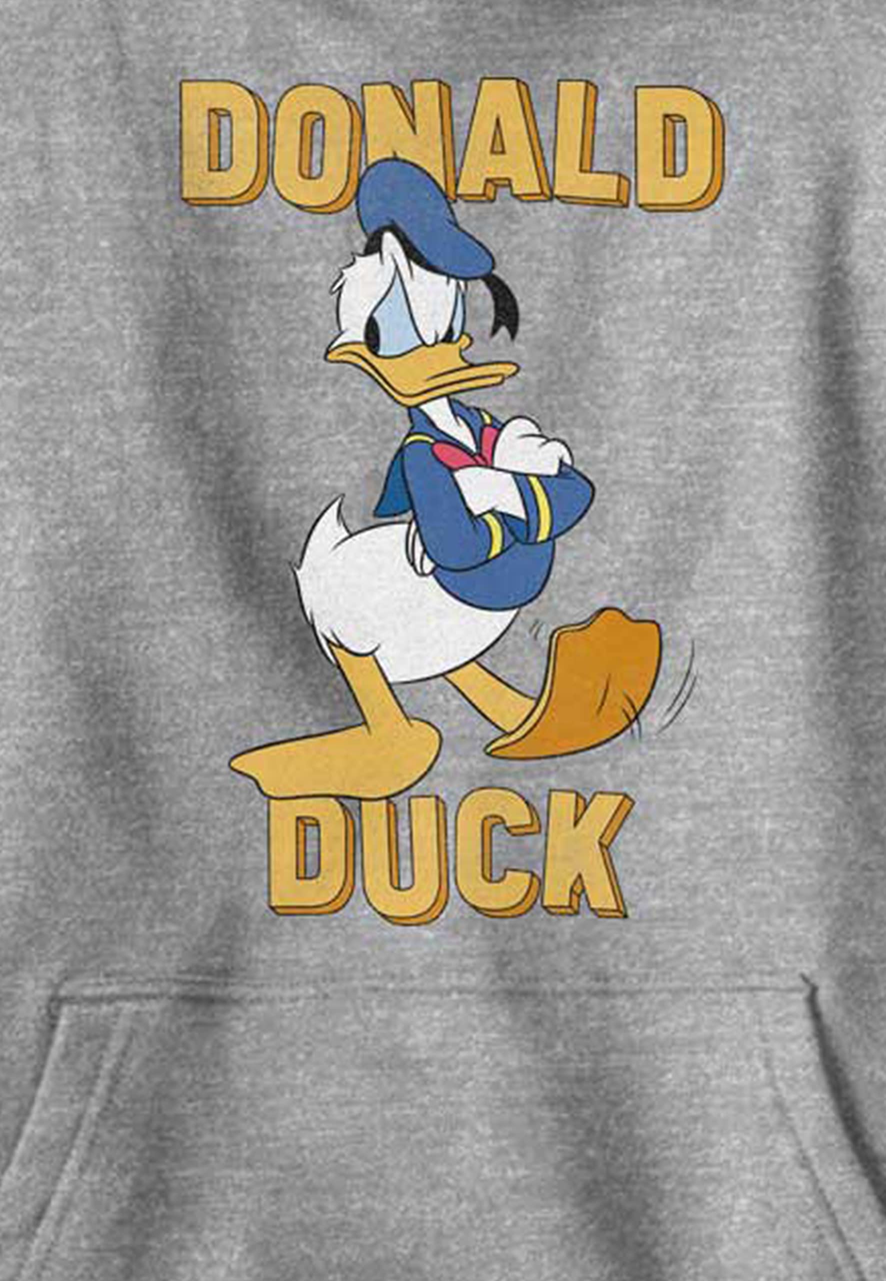 Disney Boys' Donald Duck Hoodie - Soft Cotton Pullover with Classic Cartoon Print - Perfect for Casual Wear, School, and Disney Theme Parties