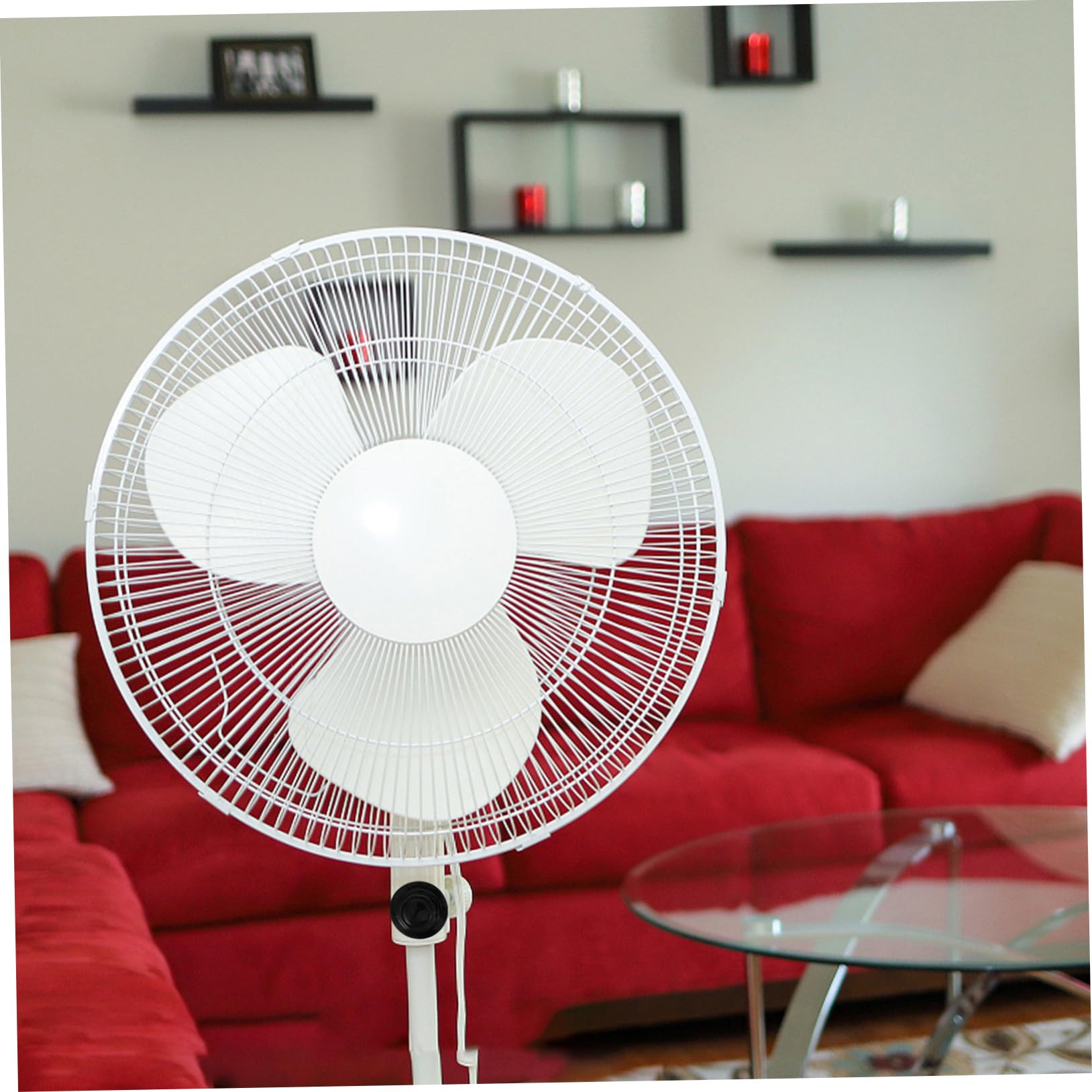 4pcs Universal Electric Fan Replacement Nuts & Blade Covers - Compatible with Table Fans, Floor Fans & More - Durable Plastic Fan Accessories for Home, Office & Workshop Use