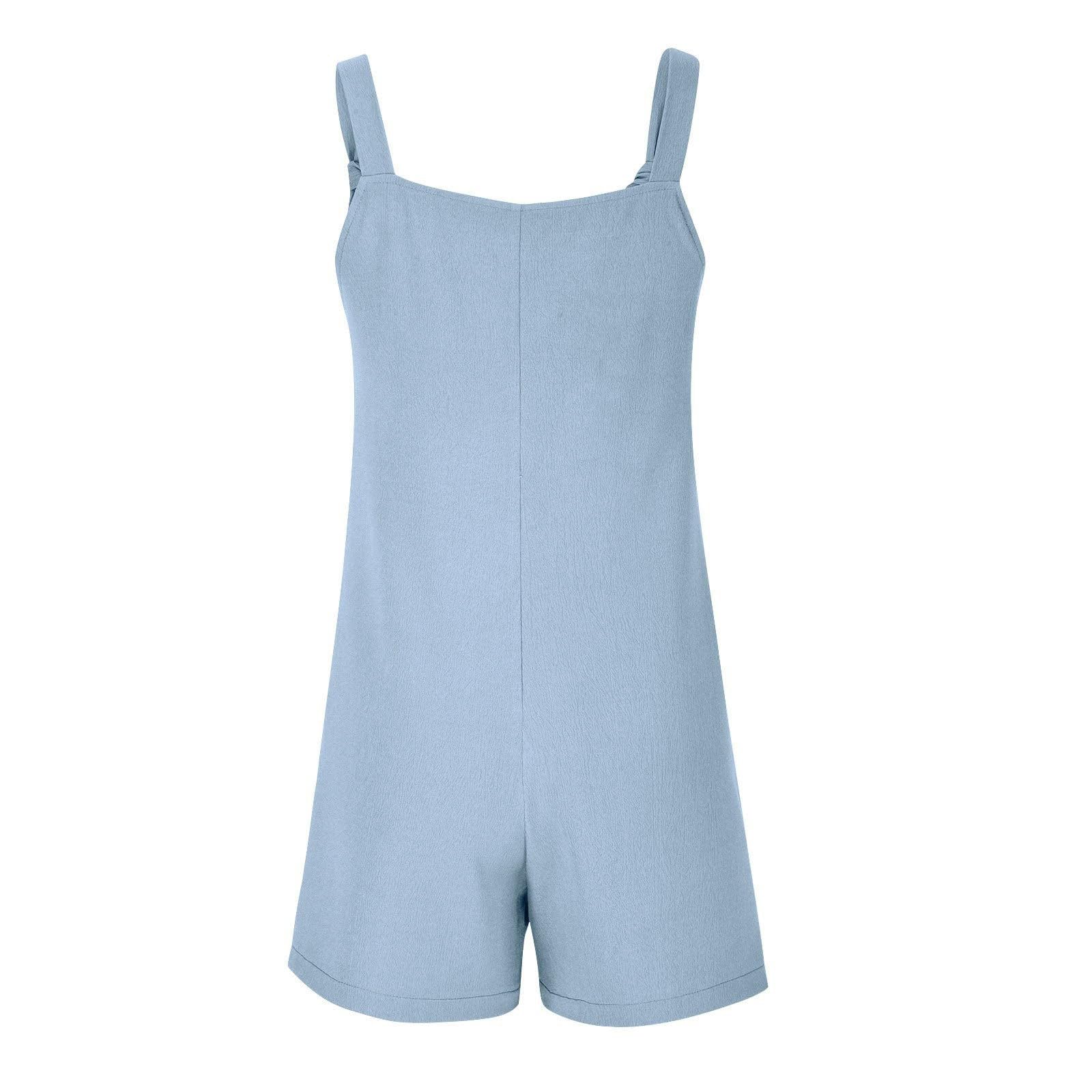 YUTANRAL Women's Rompers & Jumpsuits 2024 - Casual Summer Overalls, Athletic Shorts & Dressy Outfits (Ag-Blue, Large) | Amazon Warehouse Deals | Perfect for Outdoor Activities, Beach Vacations & American Flag Themed Events
