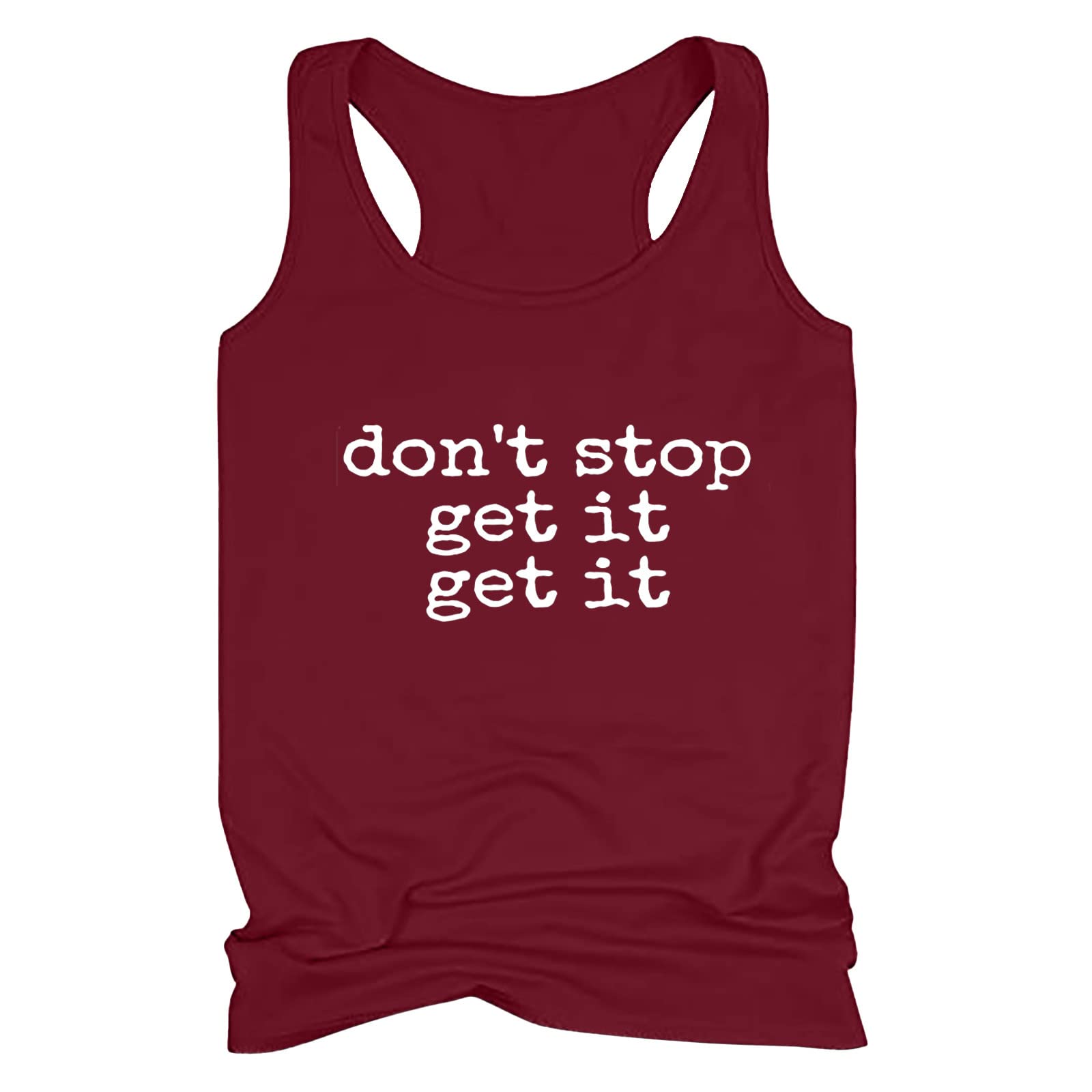 Funny Saying Women's Racerback Tank Tops - Sleeveless Workout Shirts for Yoga, Gym & Fitness | Perfect for Summer, Running & Casual Wear