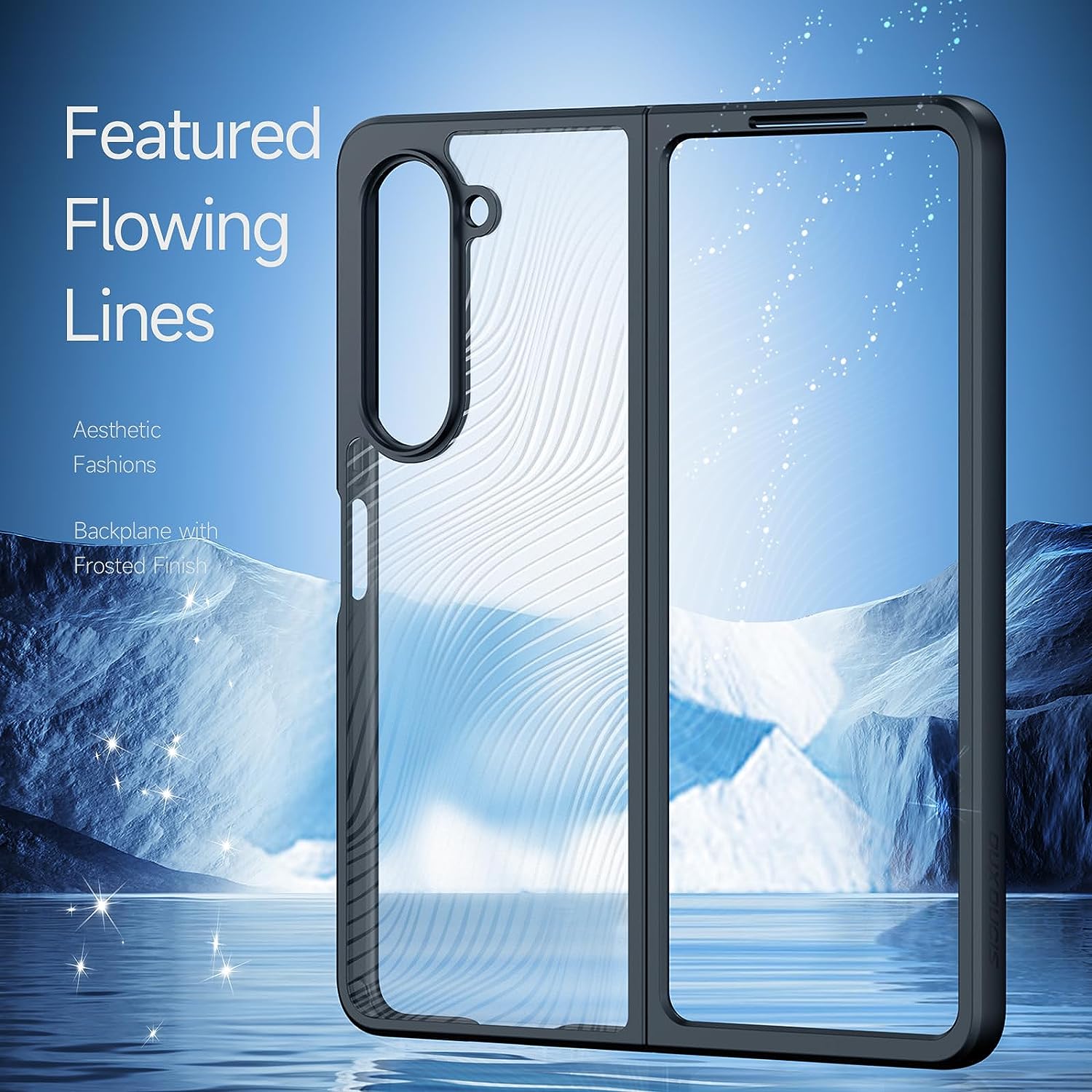 Samsung Galaxy Z Fold 5 Case - Clear Shockproof Protective Cover | Slim Fit, Military-Grade Drop Protection | Perfect for Work, Travel & Everyday Use