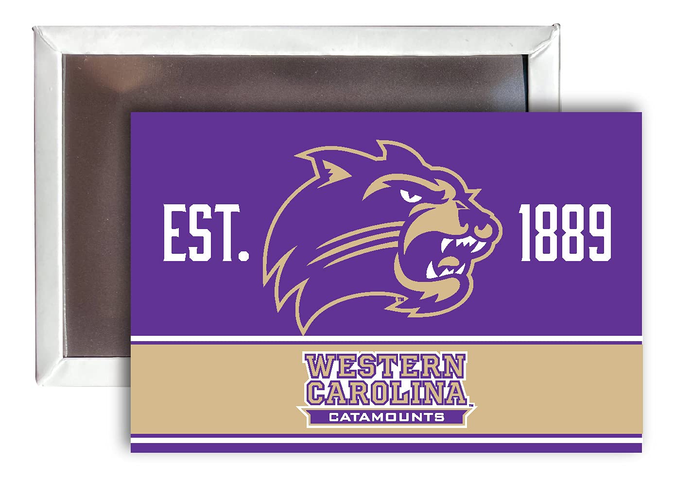 Official Western Carolina University 2x3 Inch Fridge Magnets 4-Pack - Licensed College Decor for Dorms, Offices & Home - Perfect for Alumni Gifts & Game Day Spirit