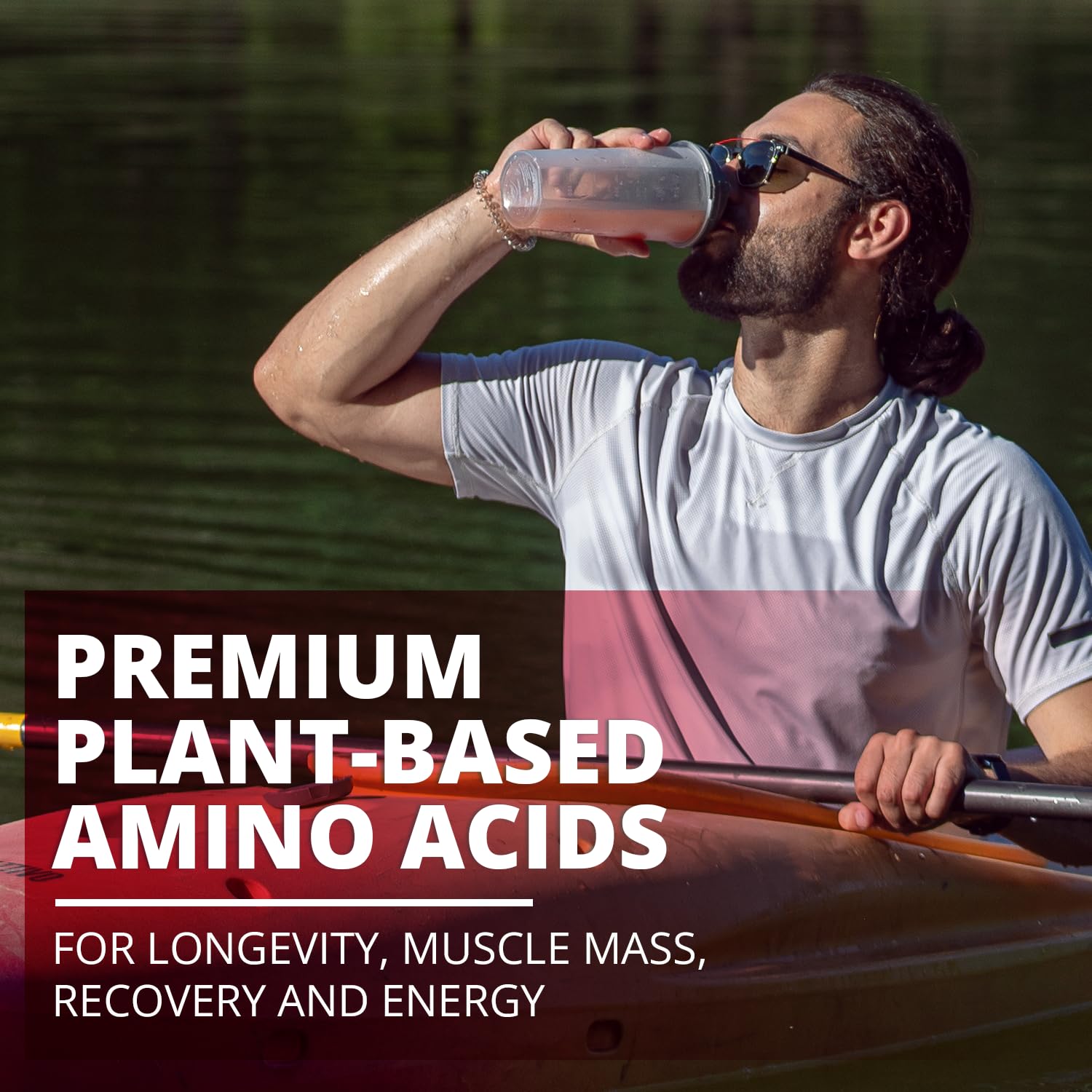 Premium Plant-Based Organic Essential Amino Acids & BCAA Powder - Gluten Free, Non-GMO Supplement for Muscle Growth, Strength & Recovery (60 Servings) | Vegan Protein Boost for Athletes, Gym & Post-Workout Recovery