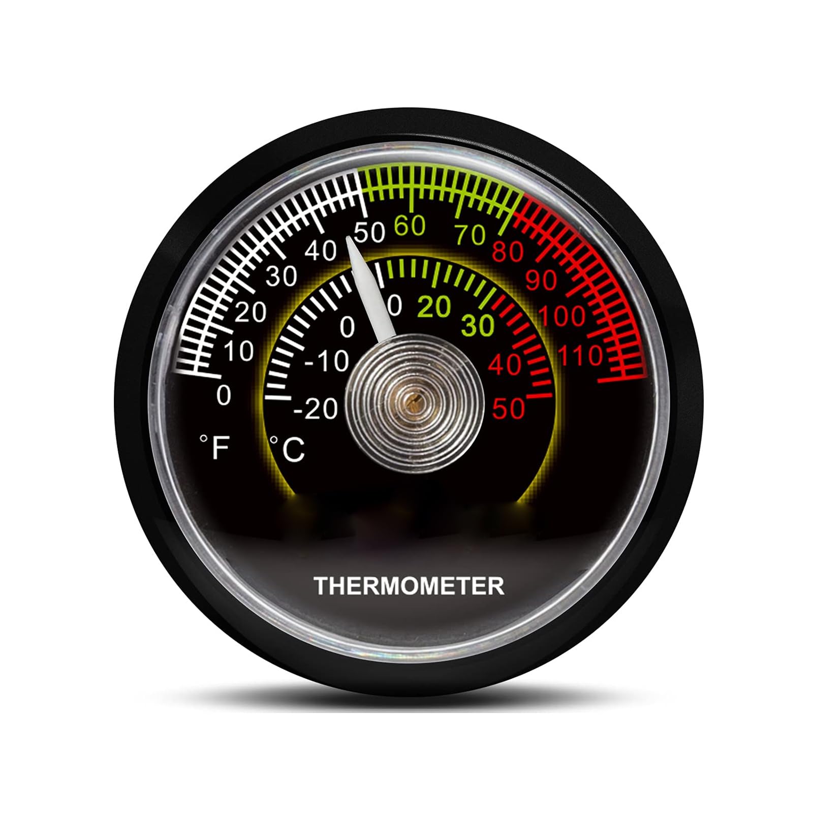 Reptile Terrarium Thermometer & Hygrometer - Dual Dial Gauge for Pet Reptile Tanks, Vivariums & Breeding Enclosures - Monitor Temperature & Humidity for Lizards, Snakes, Geckos & Amphibians