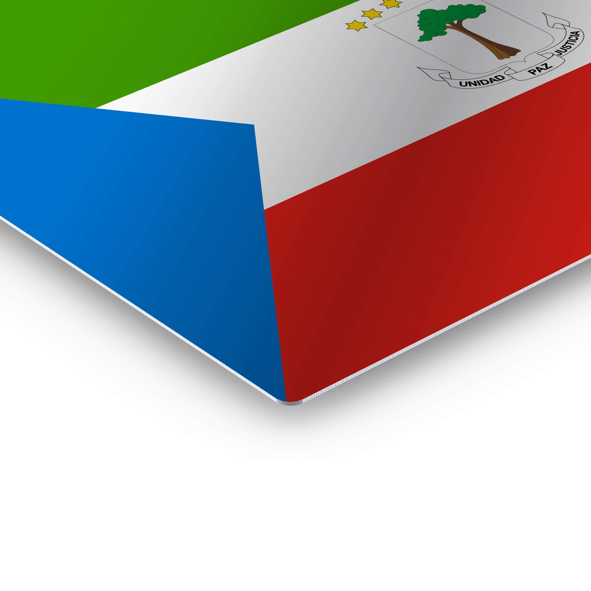 Equatorial Guinea Flag Metal Wall Art Print - 30x40 Inches, Ready to Hang, Made in USA | Modern Home & Office Decor for Living Room, Dorm, Bedroom, Kitchen, Man Cave, Sports Club & Bar | Patriotic African Country Flags Wall Decor