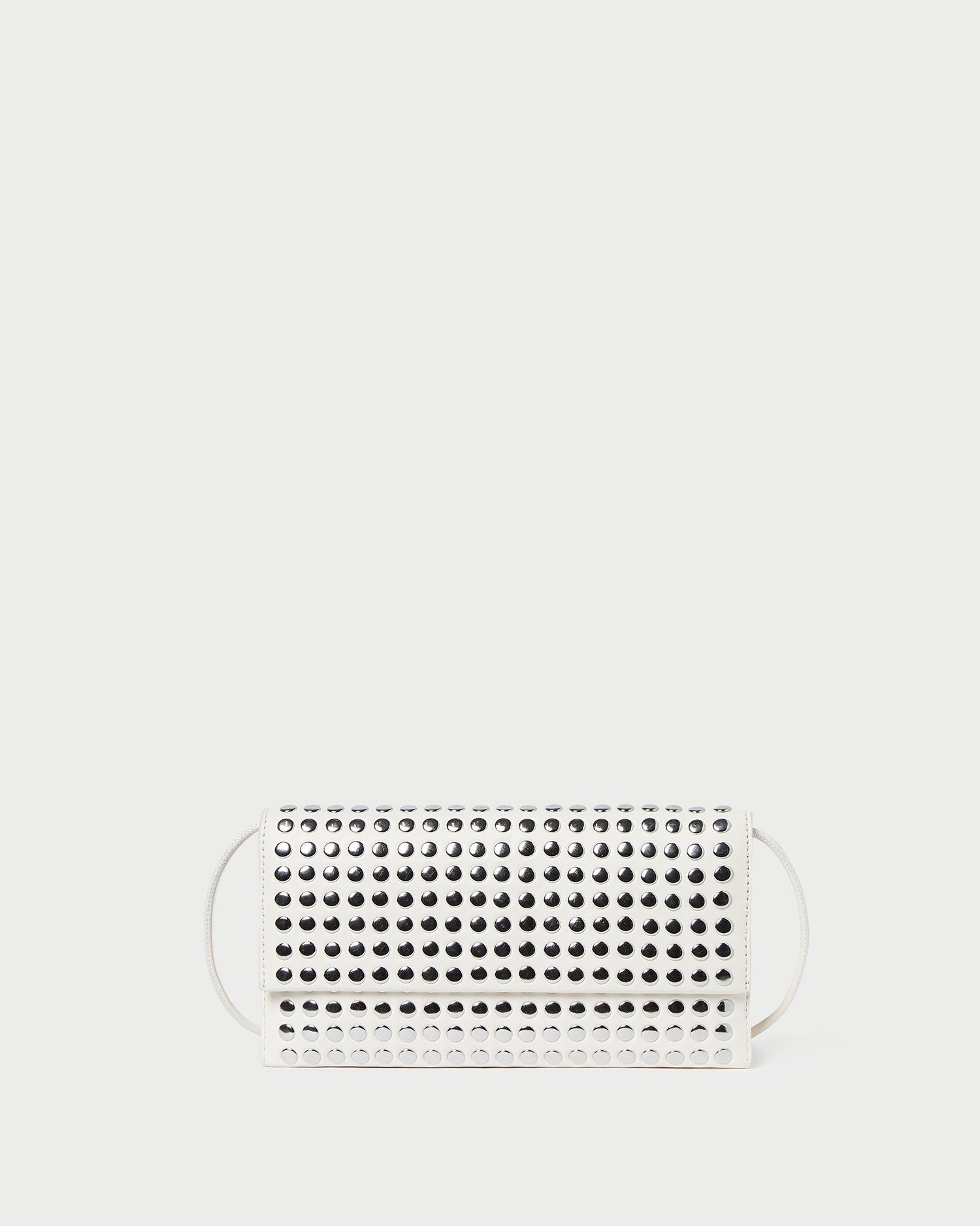 Charlee Women's Shoulder Bag - Ecru & Silver Crossbody Purse for Everyday Use, Work, and Travel | Fashionable & Functional Handbag