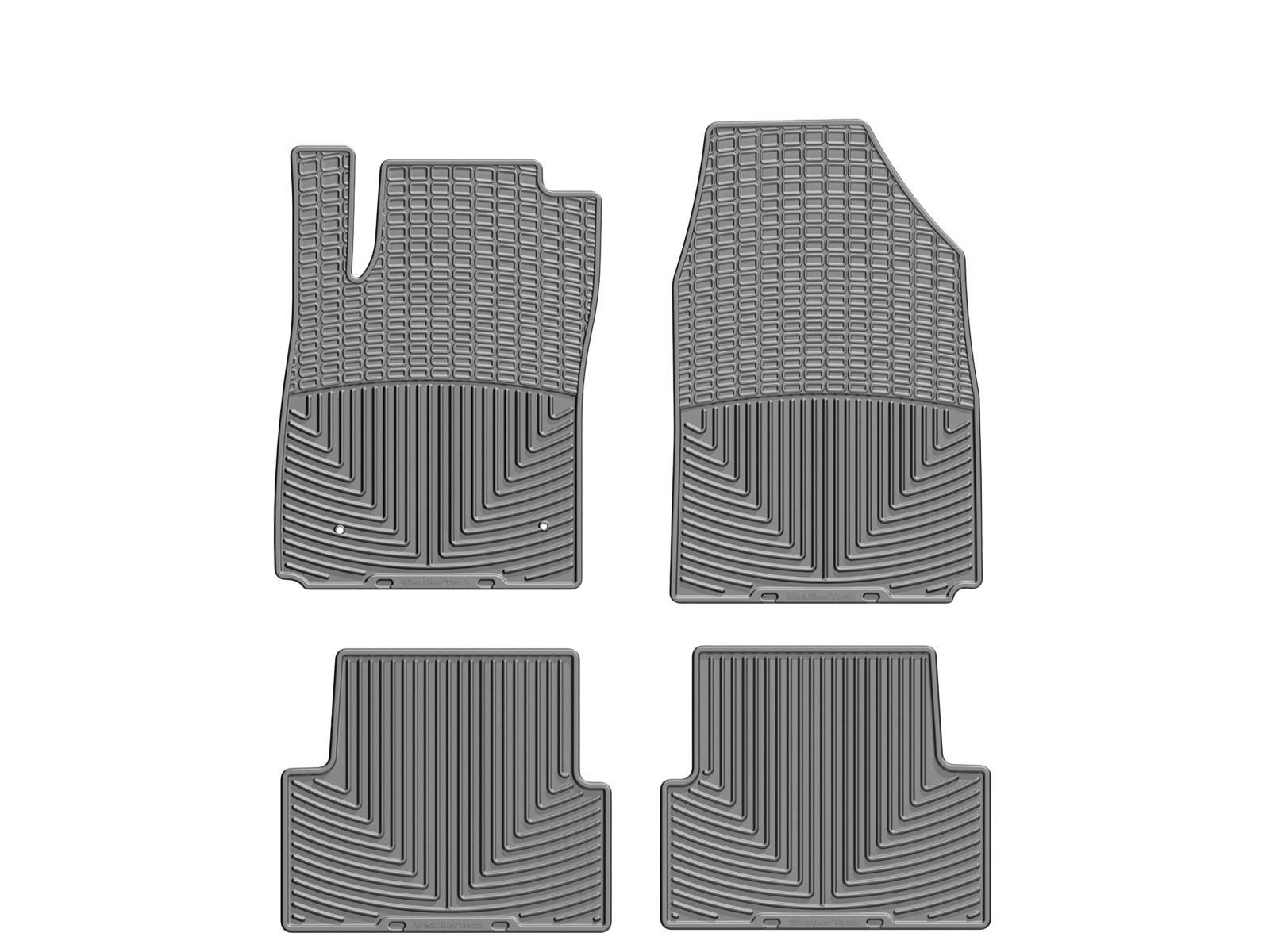 WeatherTech All-Weather Floor Mats for Chevrolet Sonic 2012-2020 - Custom Fit Front & Rear Seat Liners (Grey) | Waterproof & Durable Car Floor Protection for Snow, Mud & Spills