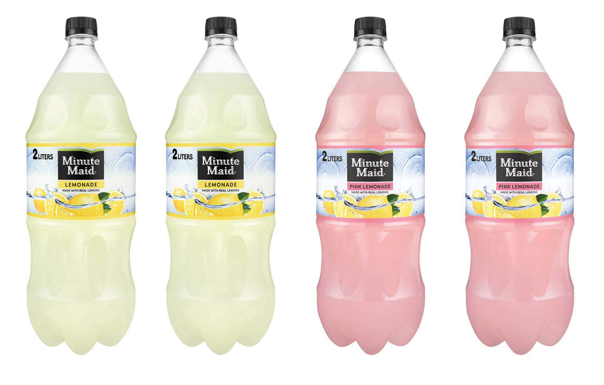 LUV BOX - Variety Minute Maid Juice Pack, 2L Bottles (Pack of 4) - Lemonade & Pink Lemonade Flavors | Perfect for Parties, BBQs & Family Gatherings