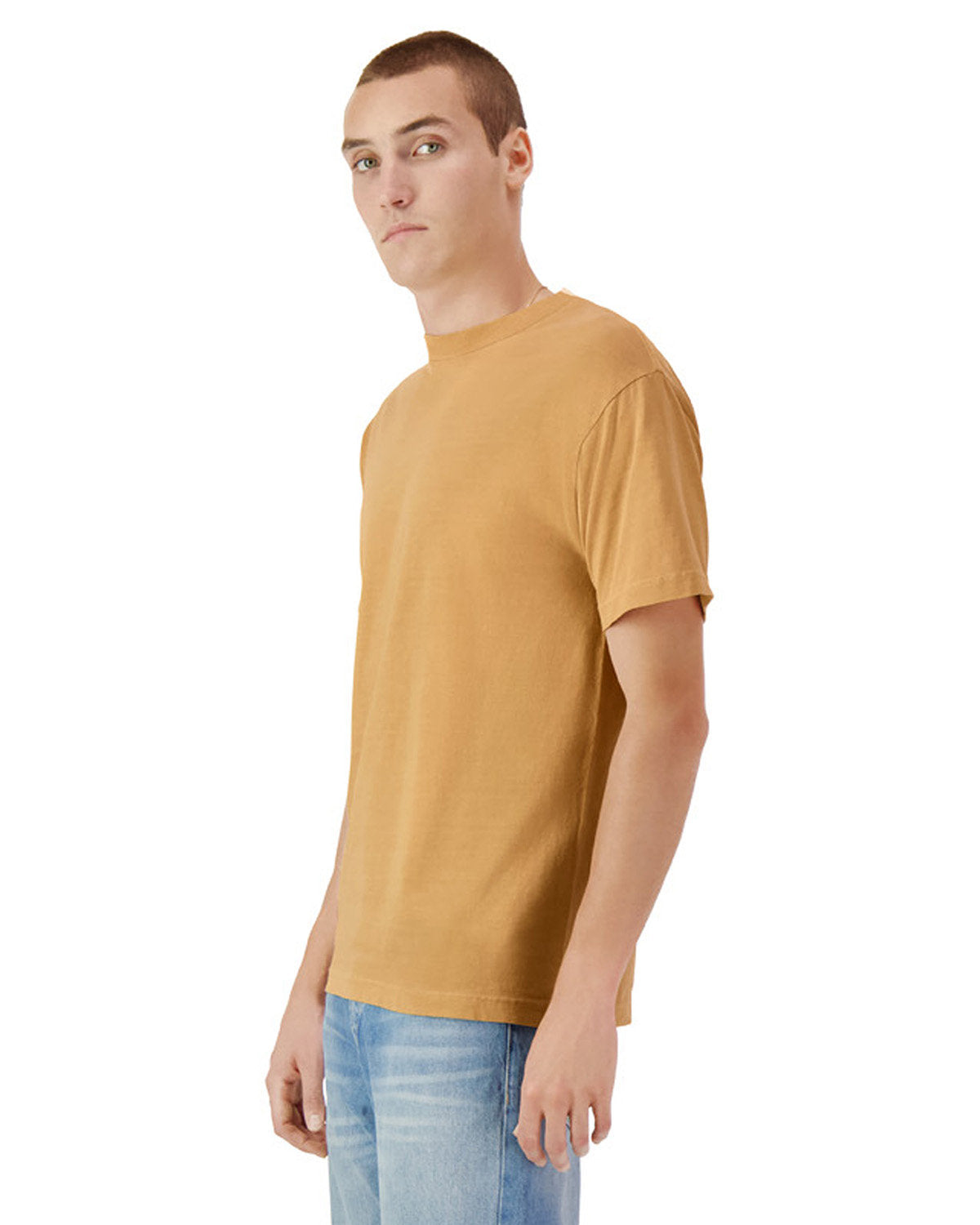 American Apparel 1301GD Unisex Garment Dyed T-Shirt | Soft Cotton Crewneck Tee for Men & Women | Perfect for Casual Wear, Layering & Everyday Outfits