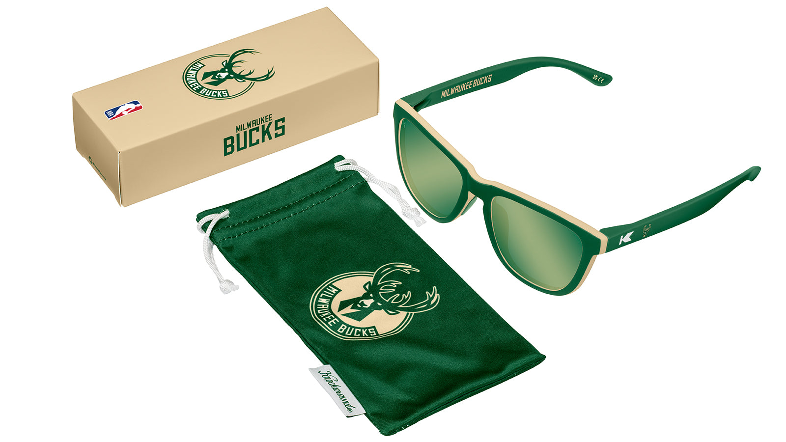 Milwaukee Bucks NBA Basketball Team Sunglasses - Stylish & UV Protection for Fans, Outdoor Sports & Summer Activities