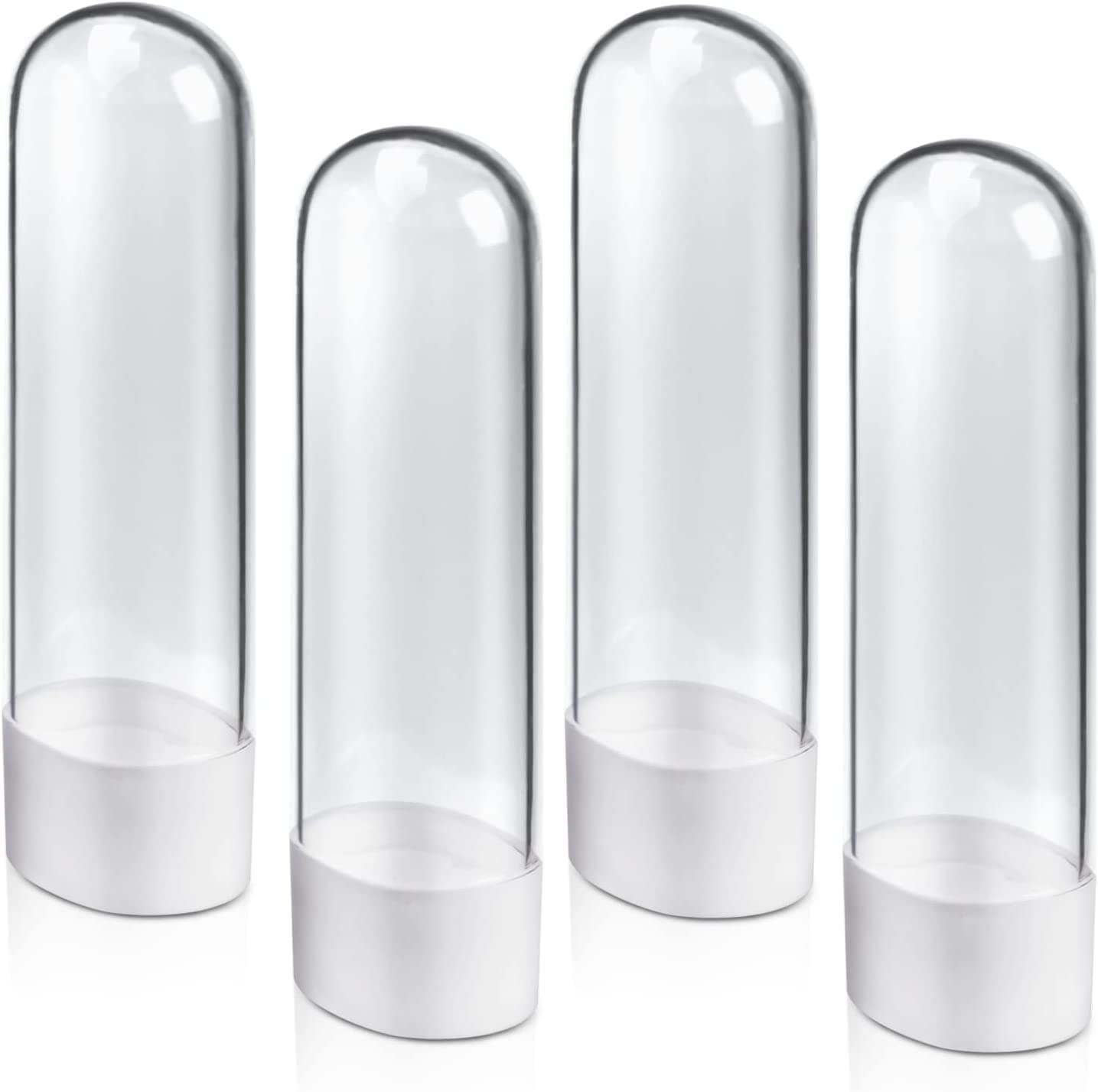 4 Pack Electric Toothbrush Head Replacement Holder - Hygienic Storage Case for Oral B, Philips Sonicare & More | No Mess, No Grime Build-Up | Perfect for Bathroom Counter, Travel & Home Organization