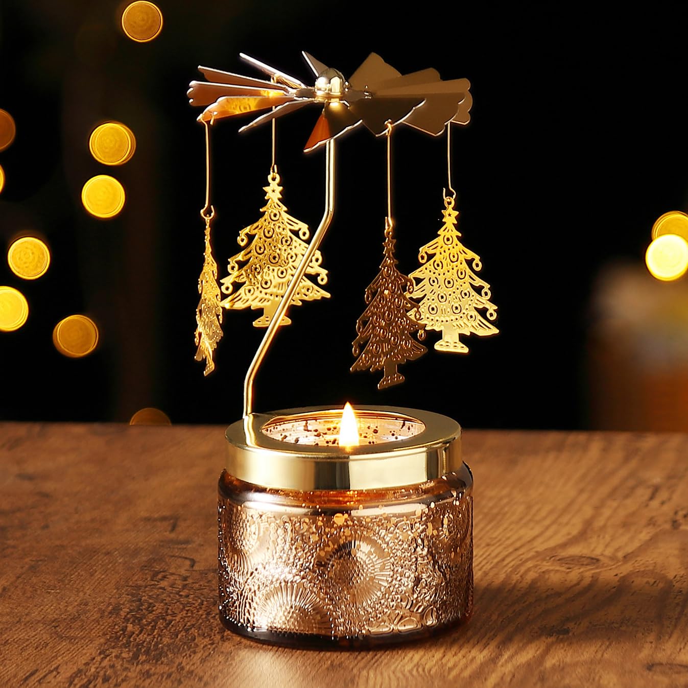Rotatable Scented Candle Gift Set for Women - Christmas Tree Aroma for Mom, Daughter, Sister & Wife | Unique Holiday Present for Anniversary & Christmas | Perfect for Home Decor, Relaxation & Romantic Ambiance