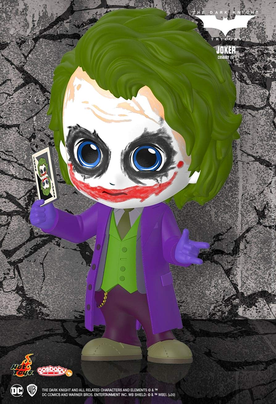 Hot Toys Cosbaby The Joker Action Figure - HT905912 - Collectible DC Comics Superhero Villain Gift for Fans & Display