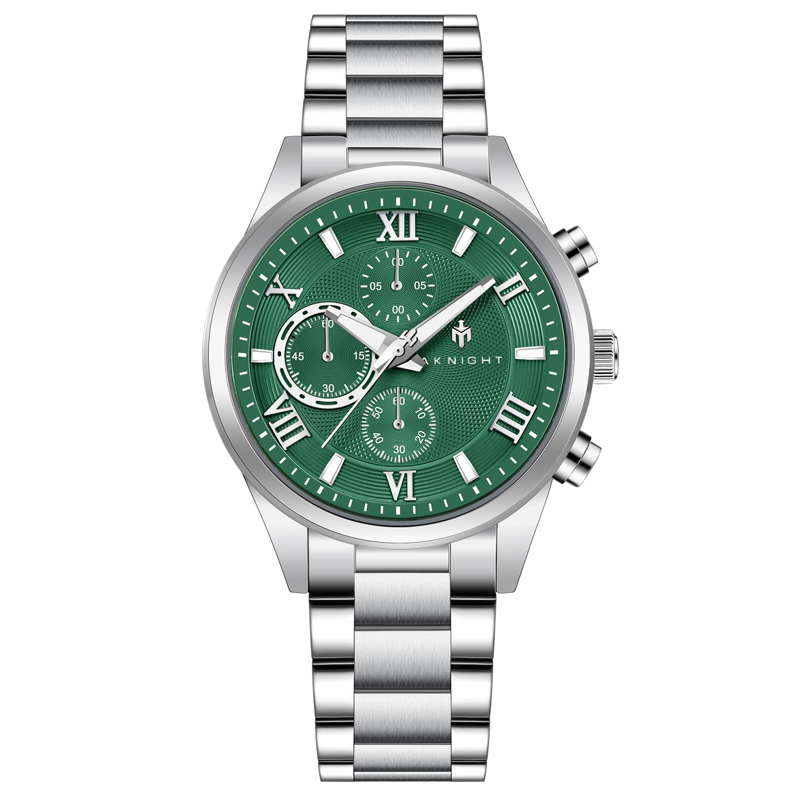 Men's Analog Quartz Chronograph Watch - 30M Waterproof Stainless Steel Dress Watch for Business & Casual Wear | Elegant Fashion Wristwatch Gift for Him | Perfect for Office, Dating & Special Occasions