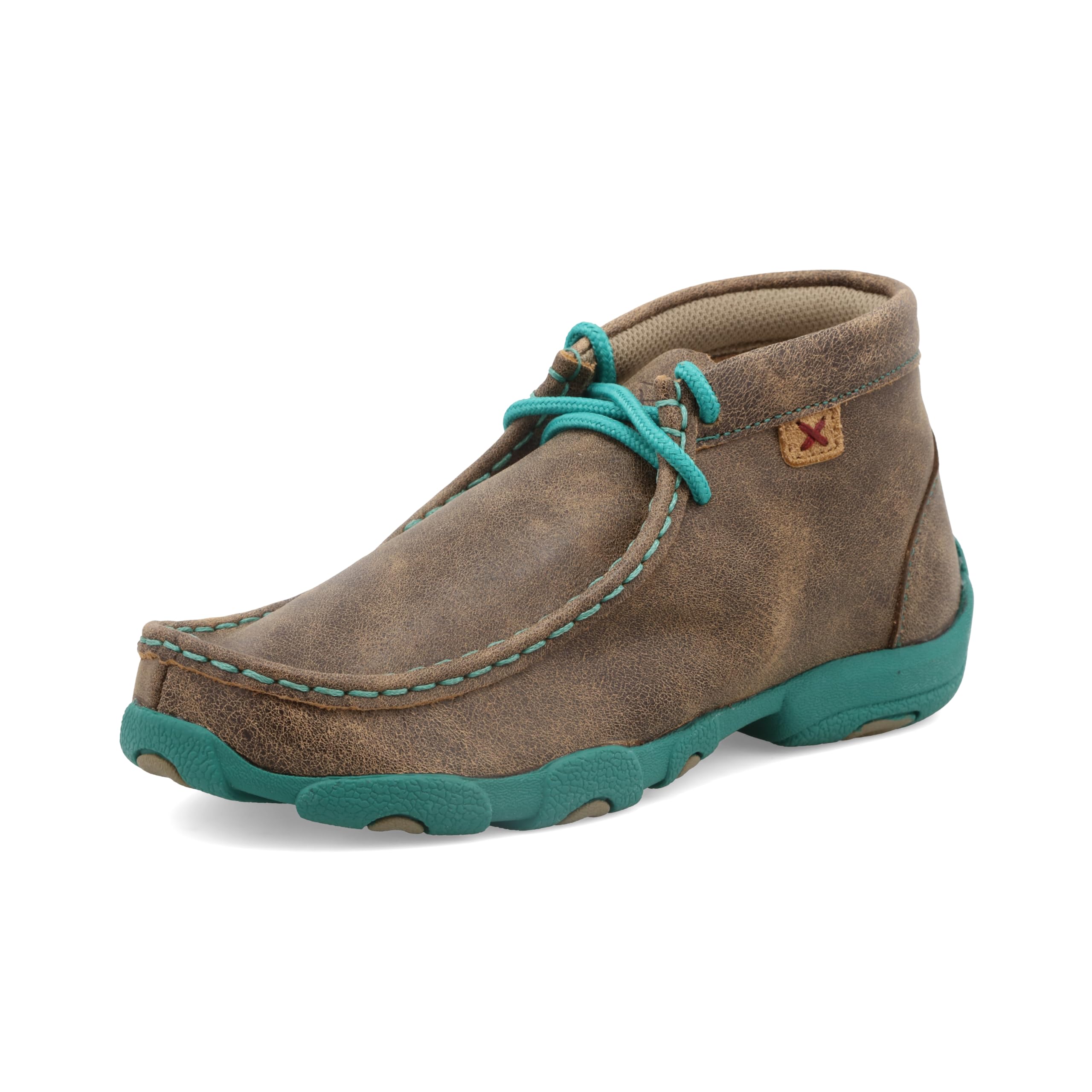 Twisted X Kids Chukka Driving Mocassins - Comfortable Leather Slip-On Shoes for Boys & Girls - Perfect for School, Play & Casual Outings