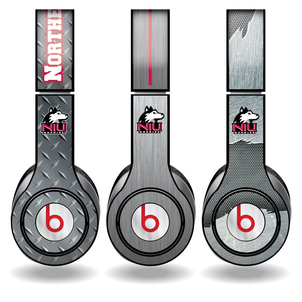 VictoryStore Northern Illinois University Beats Solo HD Headphone Skins - 3 Premium Metal Designs for College Students & Music Lovers | Durable Protective Covers for School, Travel & Daily Use
