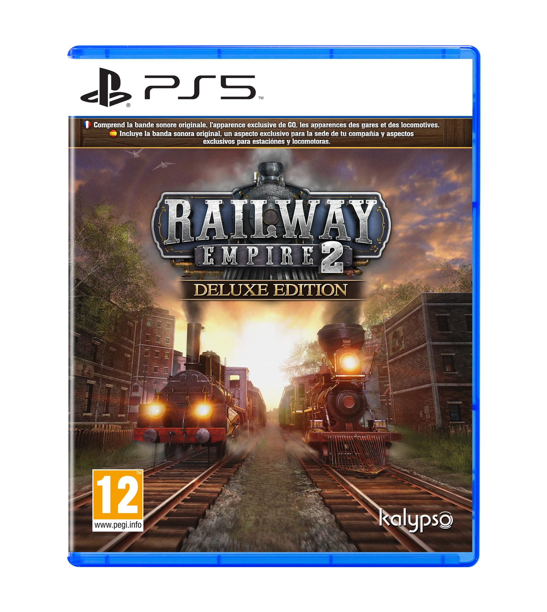 Railway Empire 2 Deluxe Edition for PlayStation 5 (PS5) - Strategic Train Simulation Game - Perfect for Strategy Gamers and Transportation Enthusiasts