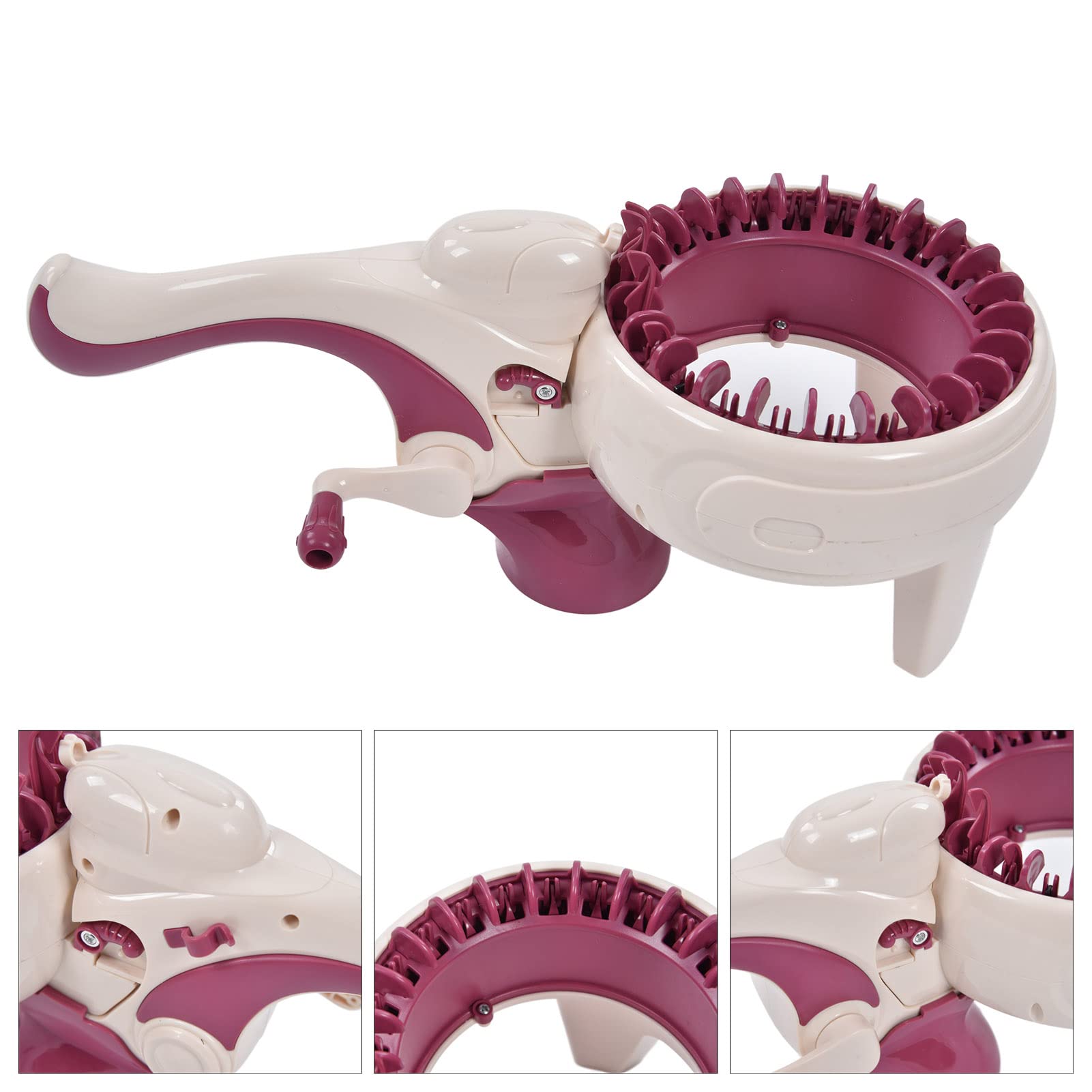Garosa Smart Round Knitting Machine - Electric Weaving Loom for DIY Socks, Hats, Scarves | Perfect for Home Crafting, Knitting Projects & Crochet Supplies | Great Gift for Knitters & Beginners