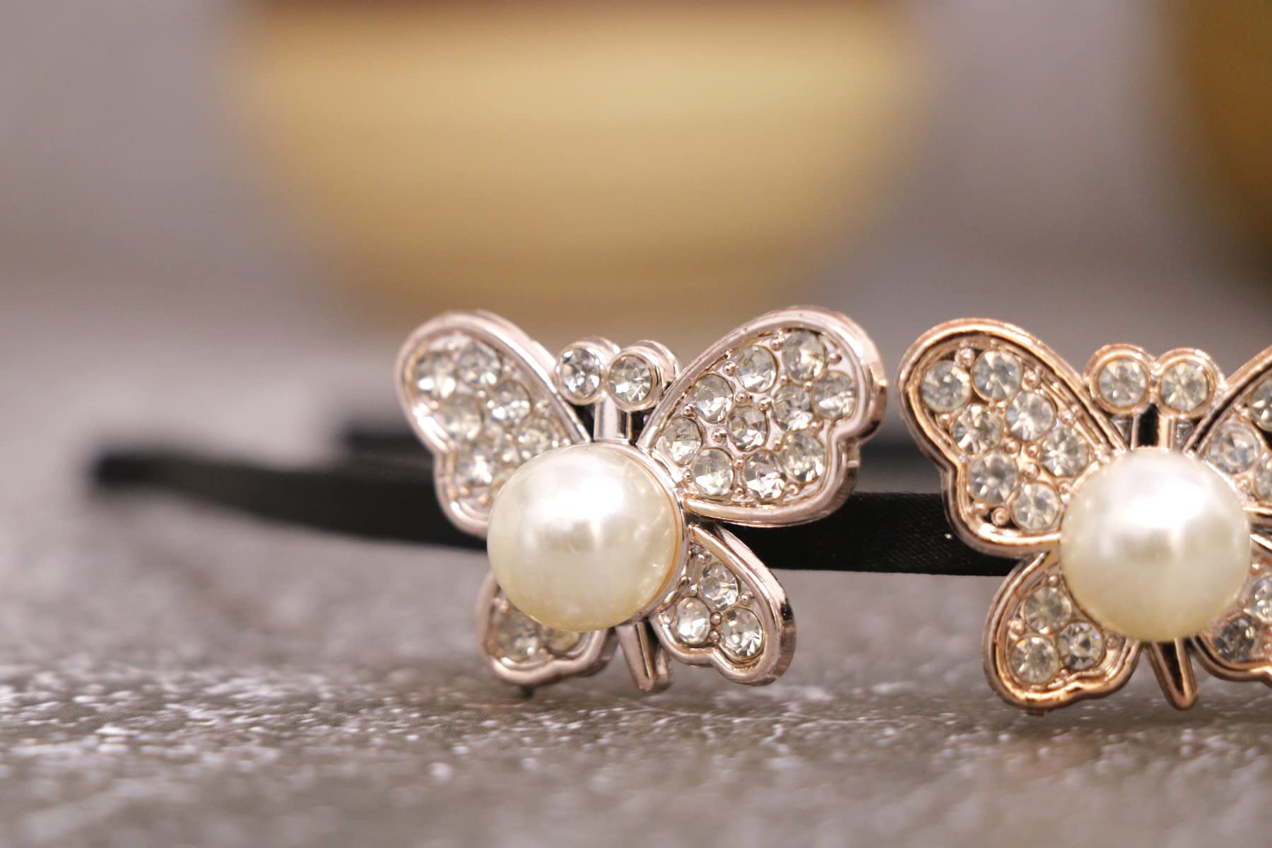 Elegant White Shiny Hair Bands for Women & Girls – 2PCS Set for Weddings, Parties & Special Occasions | Hair Accessories, Head Wraps & Beauty Care