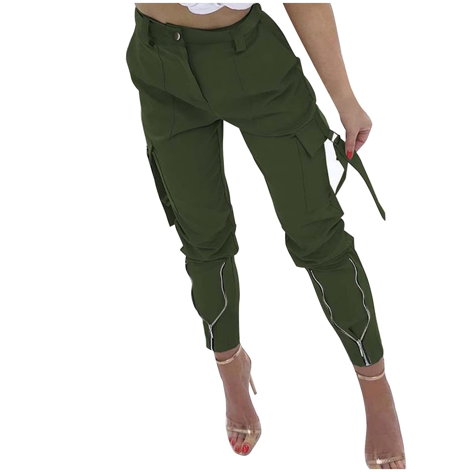 Stylish Ripped High-Waisted Color Block Harem Pants for Women - Trendy Casual Long Trousers with Spliced Design | Perfect for Streetwear, Lounge Wear & Boho Fashion Outfits