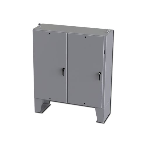 Enviroline® Two Door Electrical Enclosure for Flanged Mount Disconnects - Weatherproof Industrial Cabinet for Outdoor & Harsh Environment Use