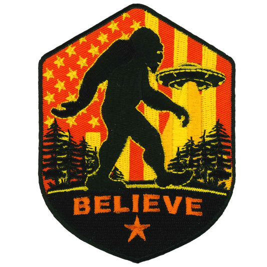 Bigfoot Patch - Premium Embroidered Iron-On Patch for Jackets, Hats & Backpacks - Perfect for Outdoor Enthusiasts & Adventure Lovers