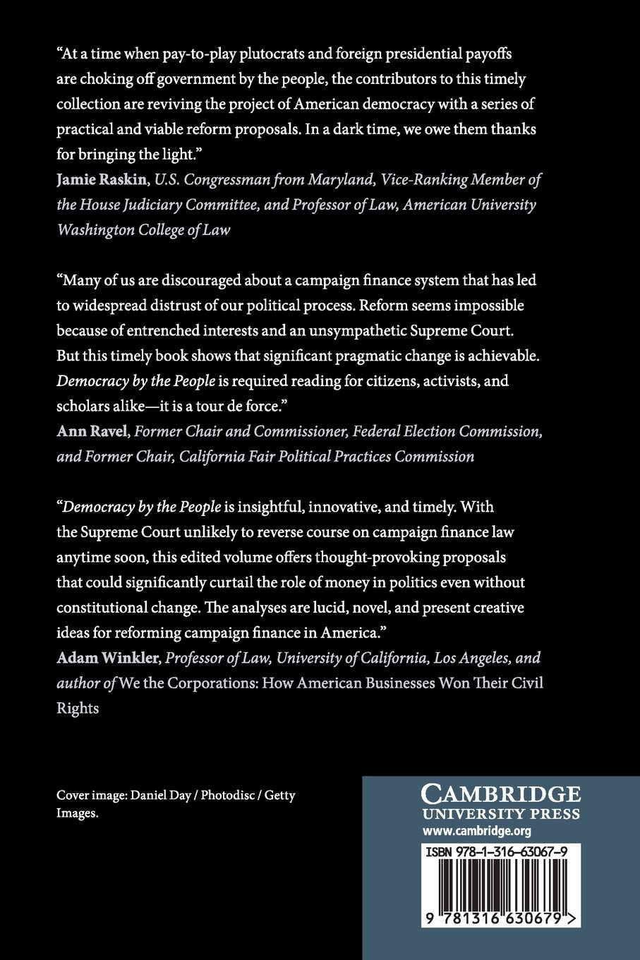 Democracy by the People: Campaign Finance Reform in America - Political Science Books for Civic Engagement & Government Studies