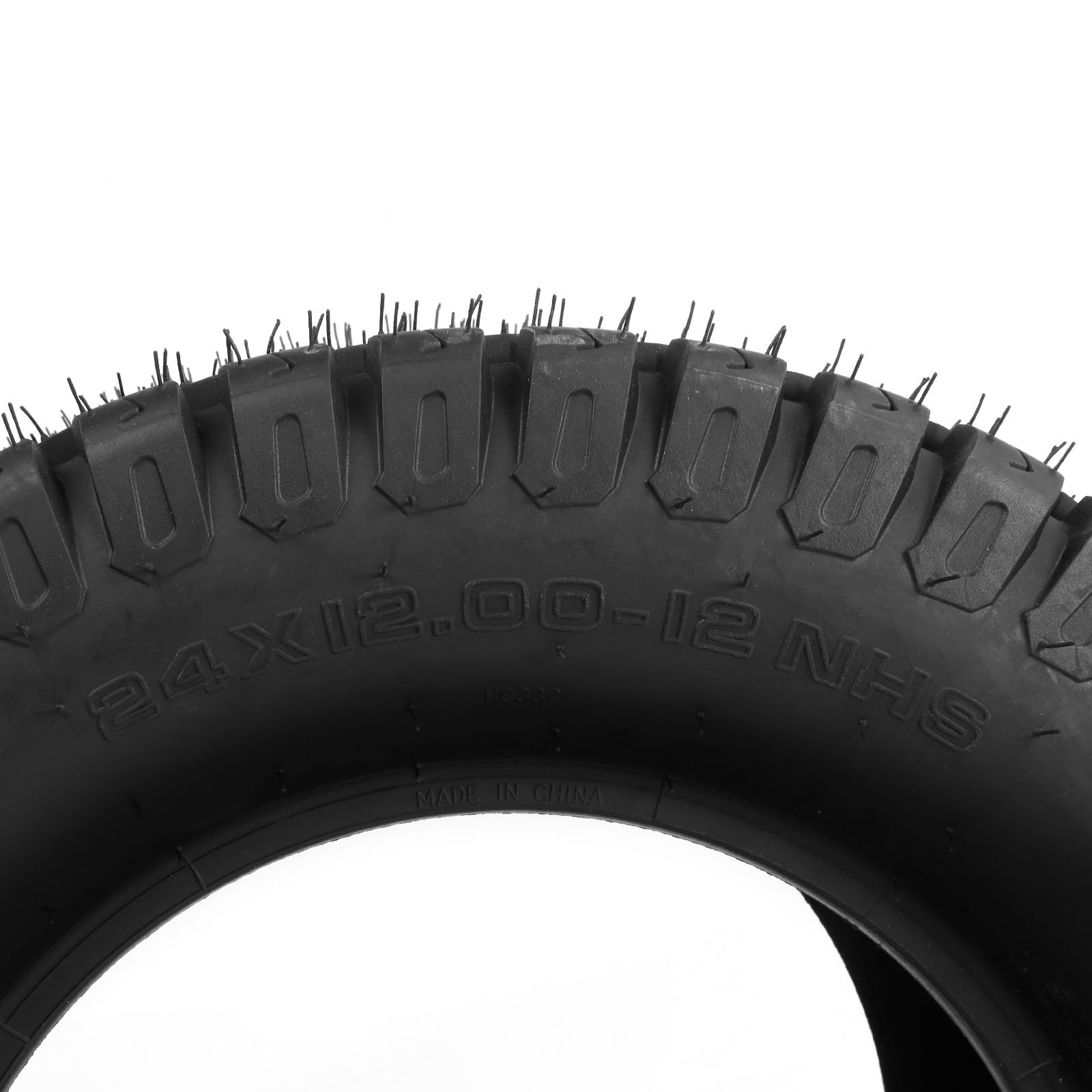 24x12-12 8PR Lawn & Garden Tractor Tires - Heavy Duty 24x12x12 Golf Cart Tires (Set of 2) - Perfect for Mowing, Landscaping & Golf Course Maintenance
