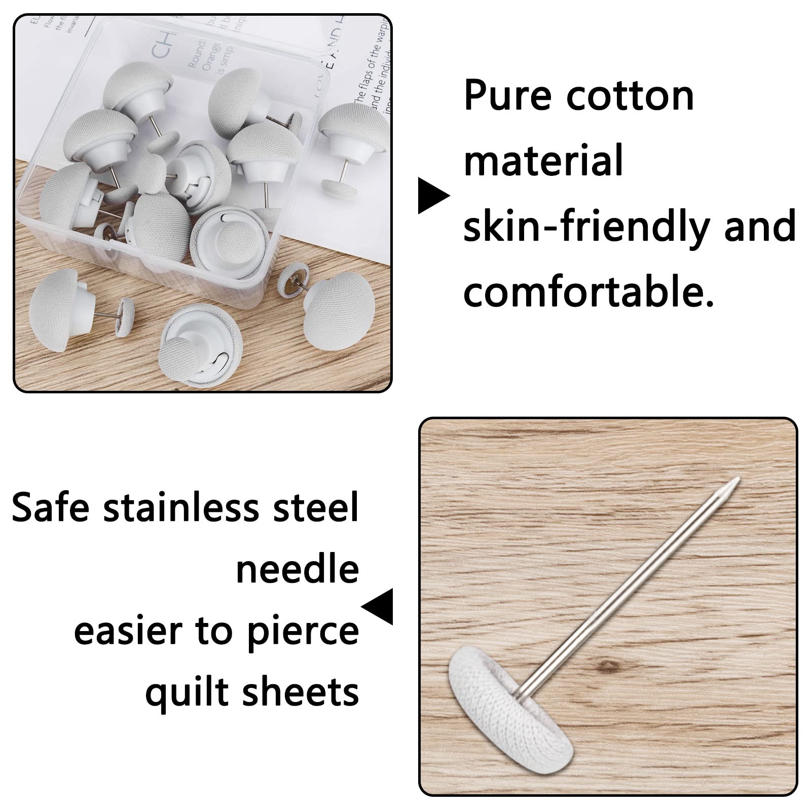 Potanro 12-Piece Duvet Clip Set - Grey Comforter Fasteners for King/Queen Beds | Secure Quilt & Duvet Covers | Perfect for Hotels, Guest Rooms & Home Bedding (Grey)