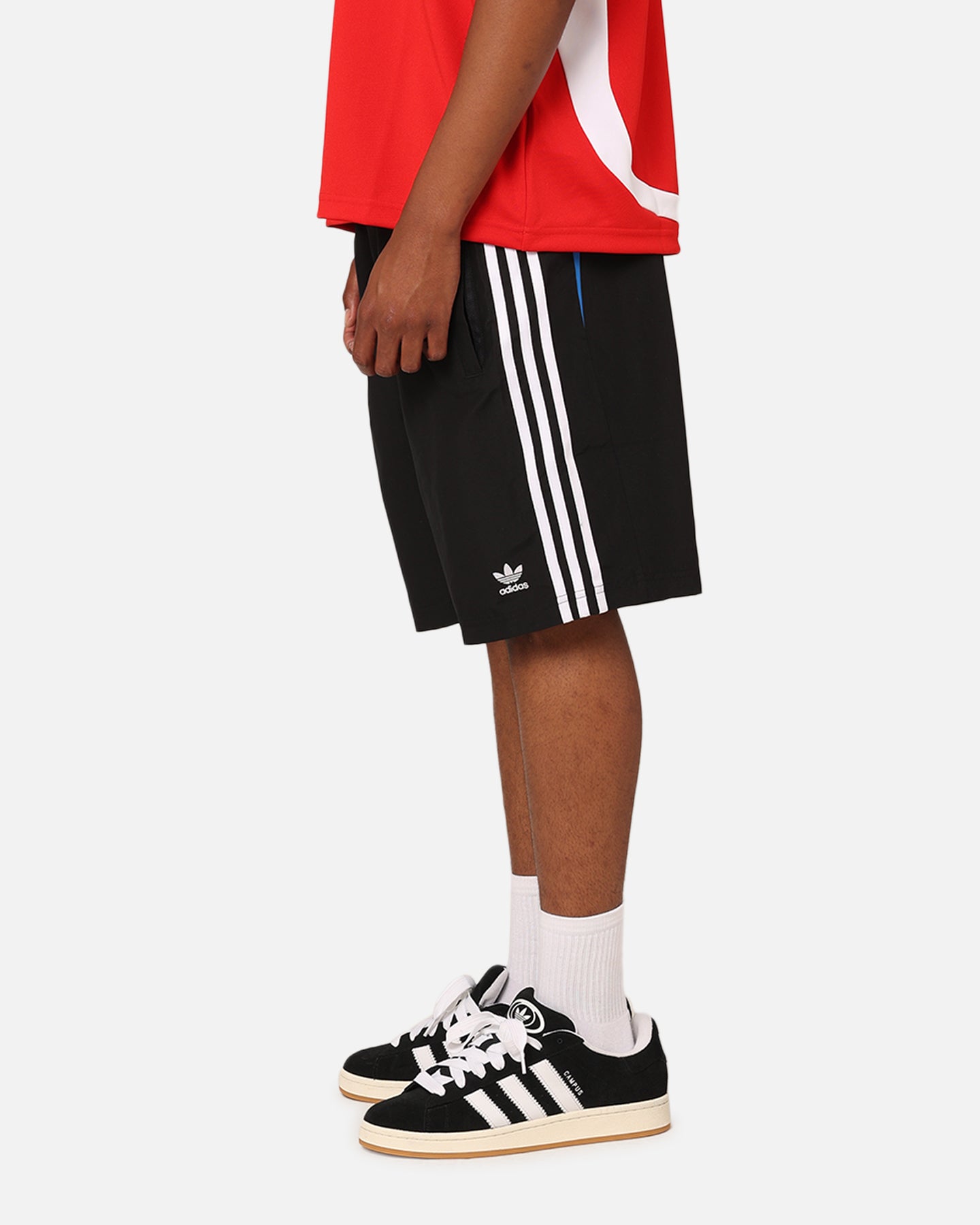 Adidas Oversized Shorts for Men - Black Athletic Running Shorts with Pockets | Comfortable Gym & Casual Wear for Workouts & Lounge