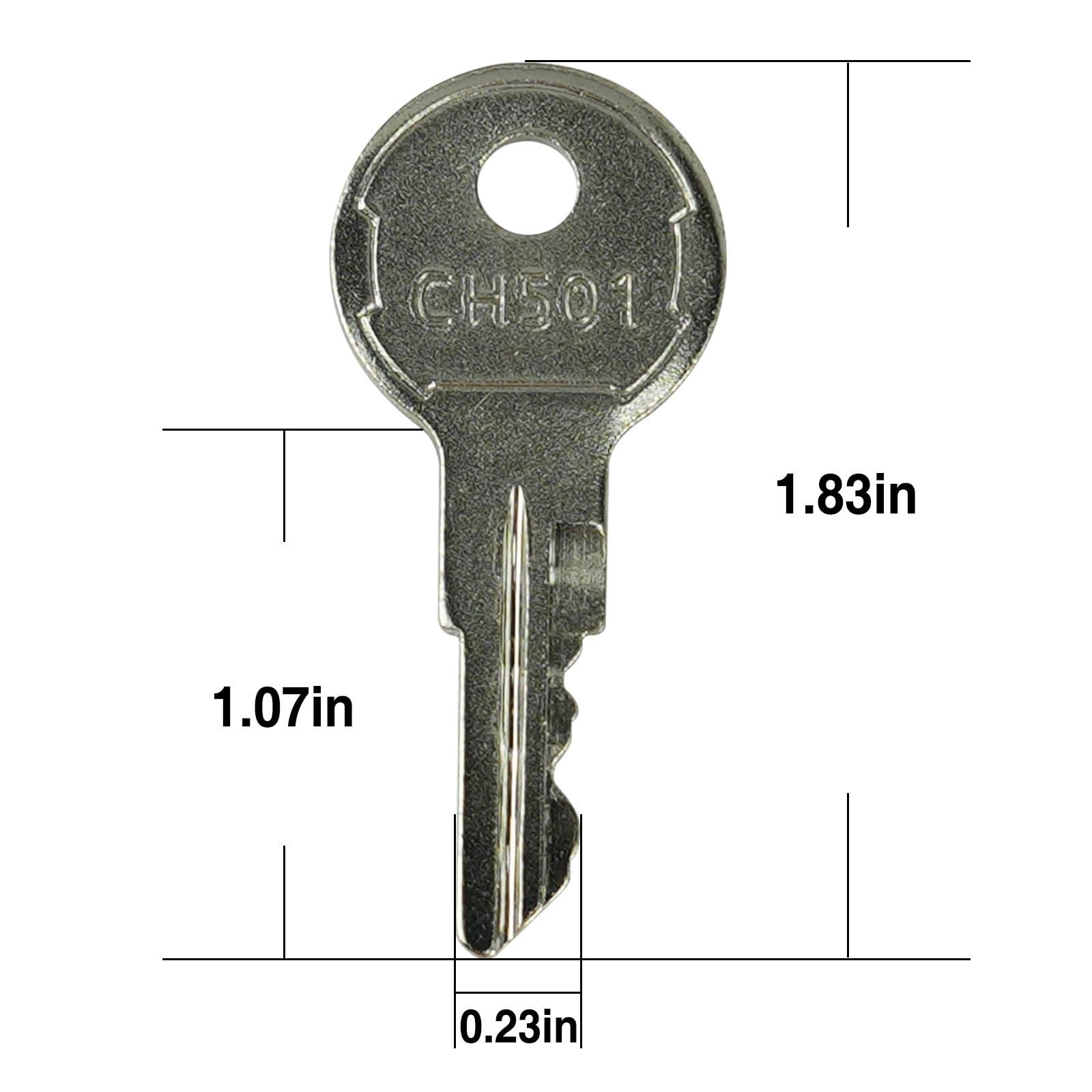 CH501 Replacement Keys for Truck Tool Box Lock Latch - 6 Pack | Compatible with Most Toolbox Keys | Perfect for Pickup Truck Storage & RV Toolbox Security