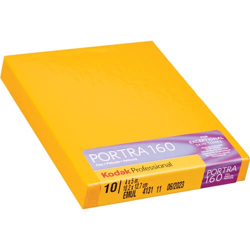 Kodak Portra 160 Professional Color Negative Film (4x5, 10 Sheets) - Expiry 11/2024 - Perfect for Portrait, Wedding & Landscape Photography