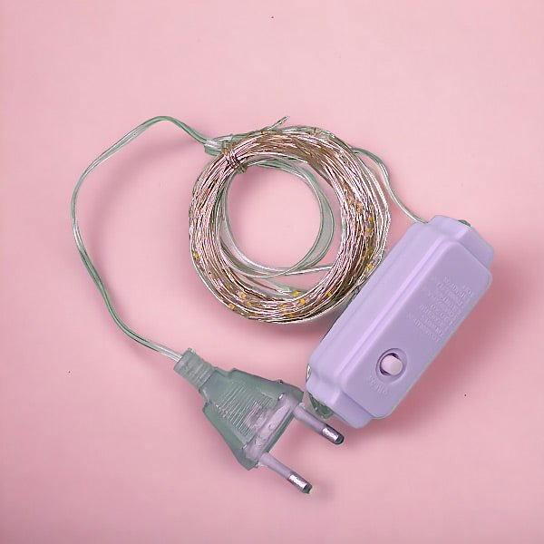 Fairy String Lights with Silver Wire - 20 LED Battery Operated Waterproof Fairy Lights for Bedroom, Wedding, Party, Garden, Christmas Decorations - Indoor & Outdoor Use