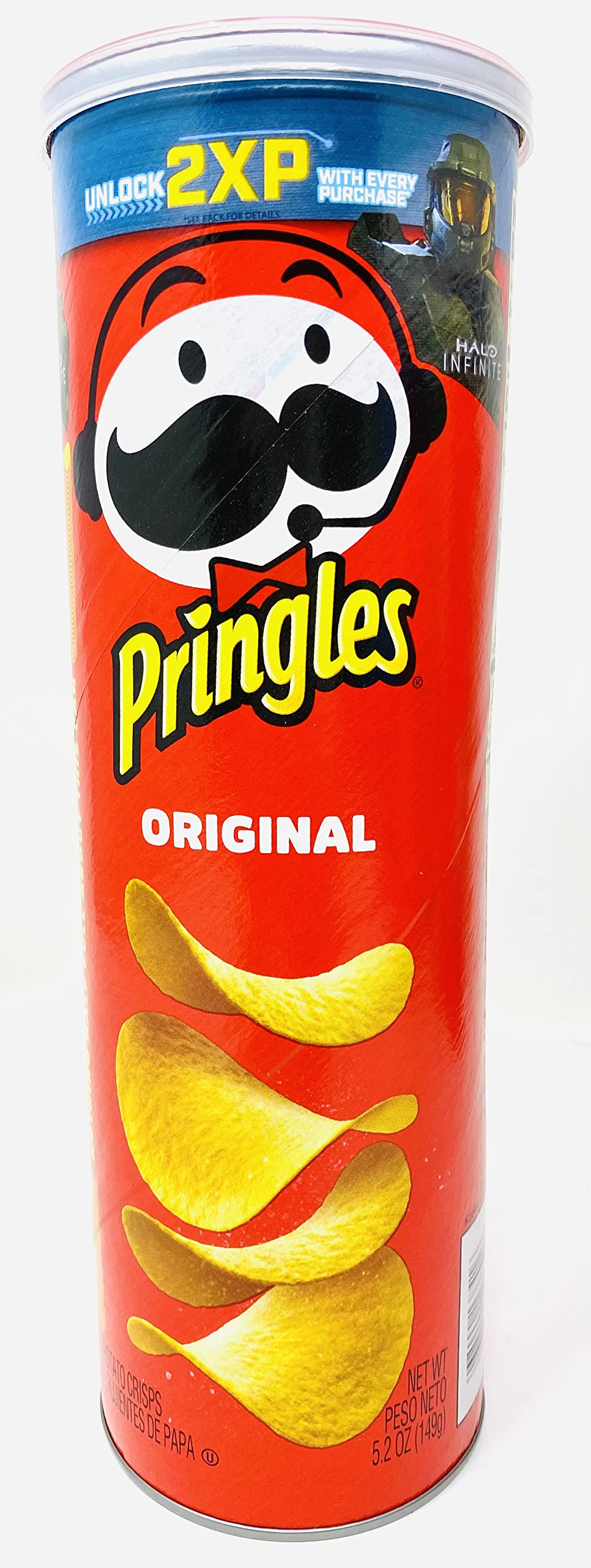 Pringles Original Flavored Potato Chips - 4 Pack (5.2oz Each) with Kokobunch Kit | Crunchy Snack Bundle for Parties, Lunch Boxes & On-the-Go Snacking