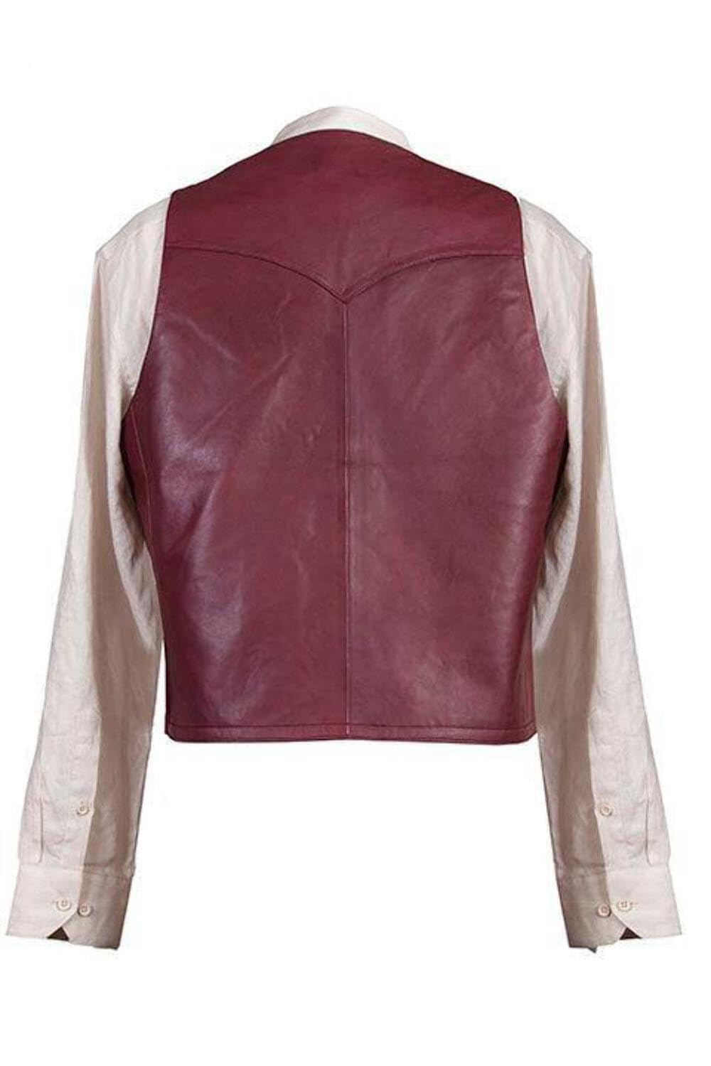 Scully Men's 503 Lambskin Leather Vest in Black Cherry - Size 46L - Premium Biker Jacket for Motorcycle Riding & Casual Outfits