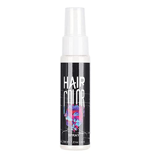 30ml Temporary Hair Color Spray for Women & Men - DIY Disposable Hair Dye with Nourishing Formula, Salon-Quality White Color Spray for Costumes, Parties & Special Events